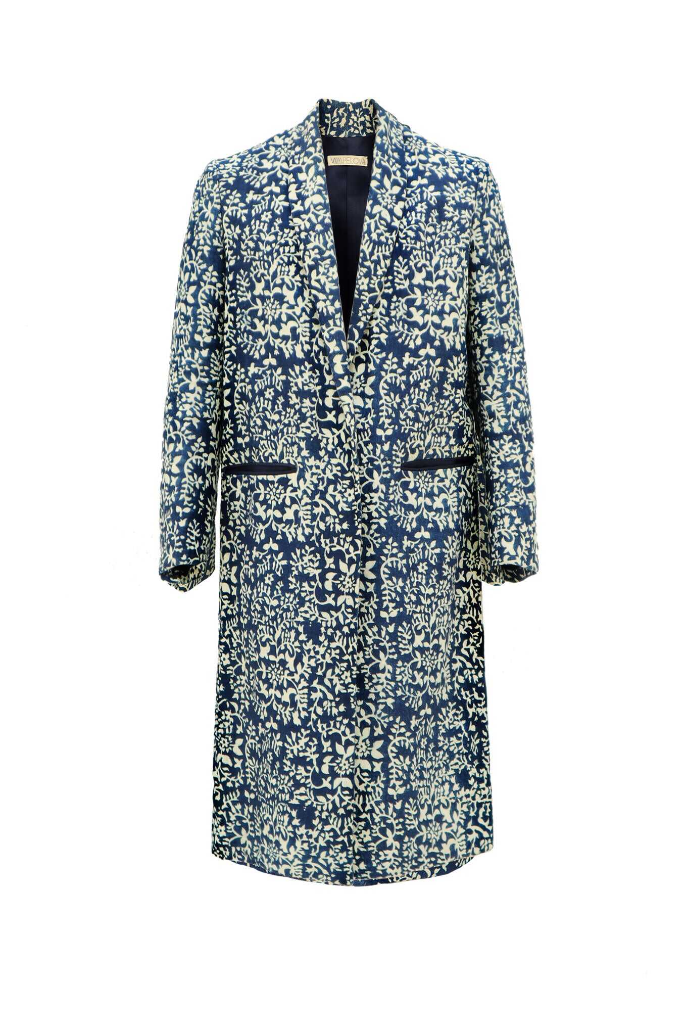 TOPOL coat - Indigo print