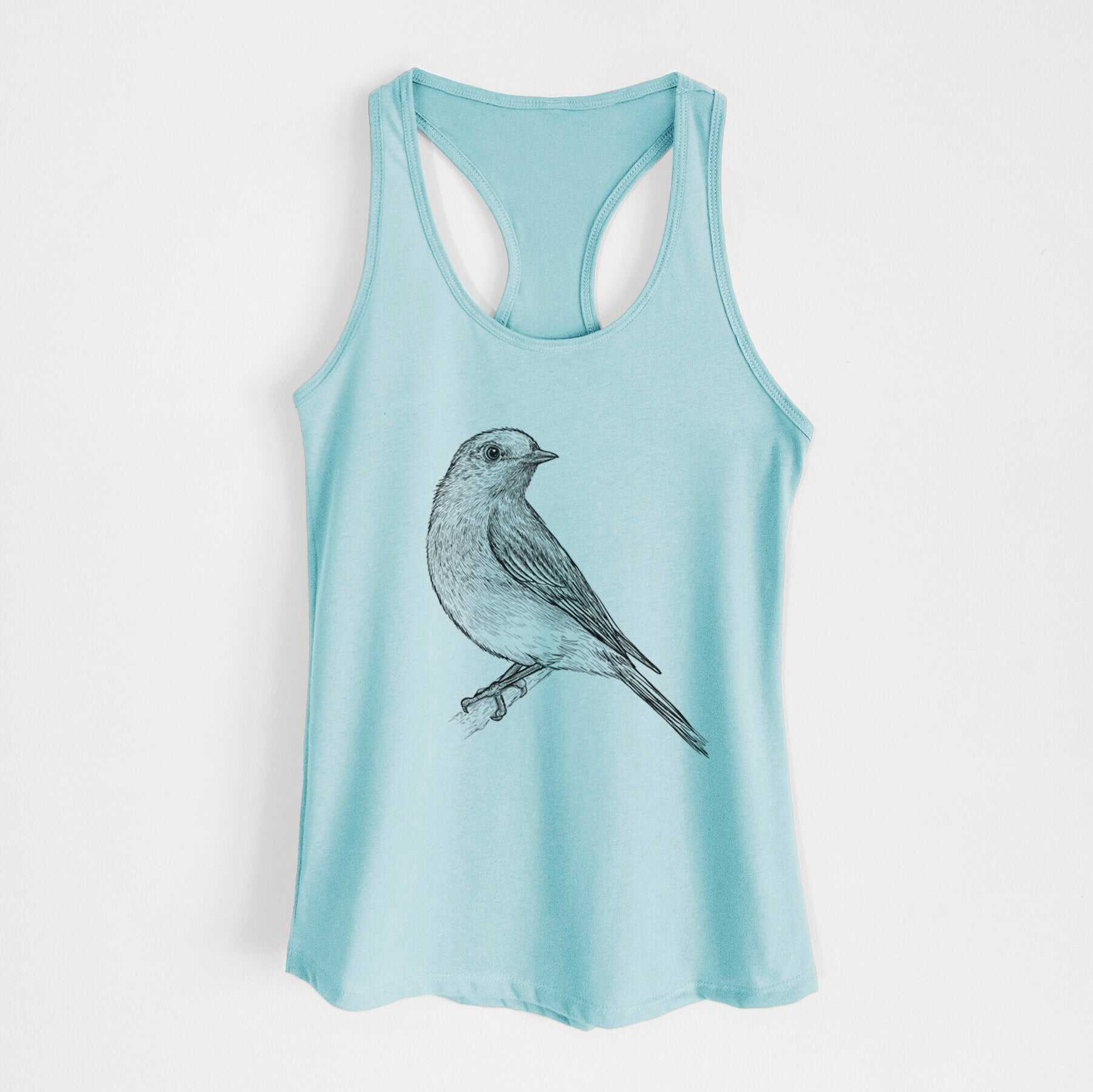 Eastern Bluebird - Sialia sialis - Women's Racerback Tanktop