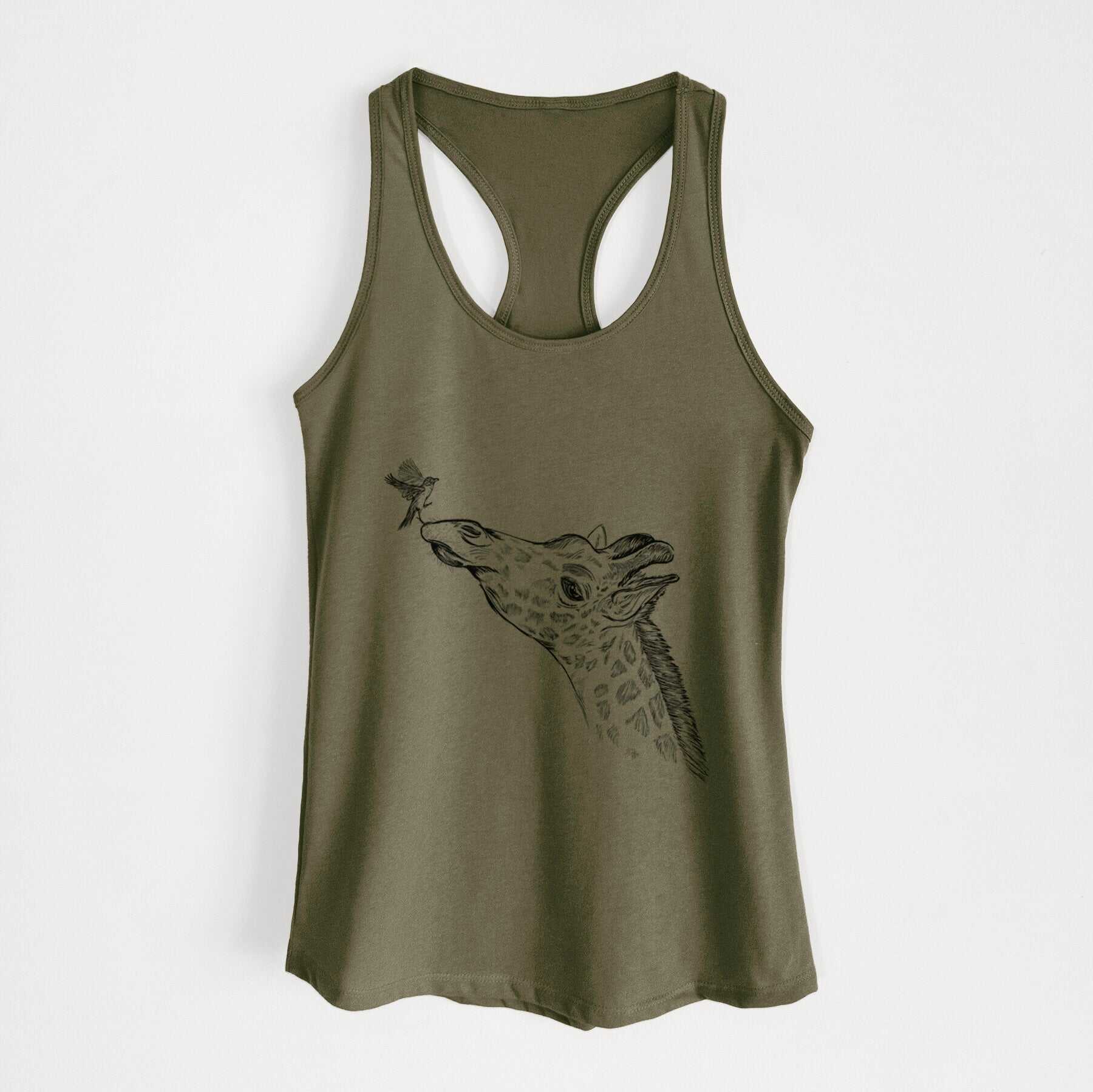 Northern Giraffe - Giraffa camelopardalis - Women's Racerback Tanktop