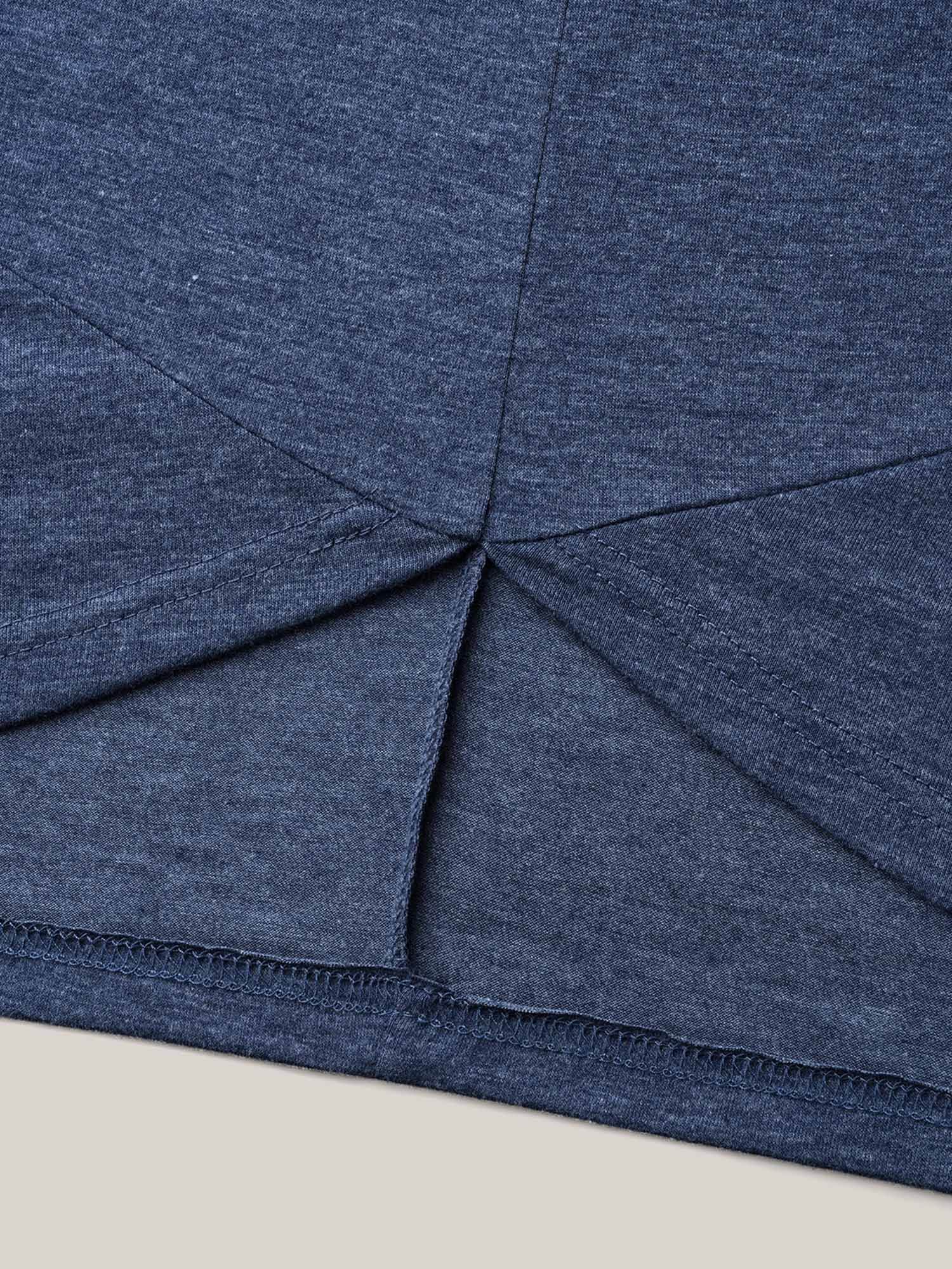 V-Neck Cocoon Pattern Plain Top