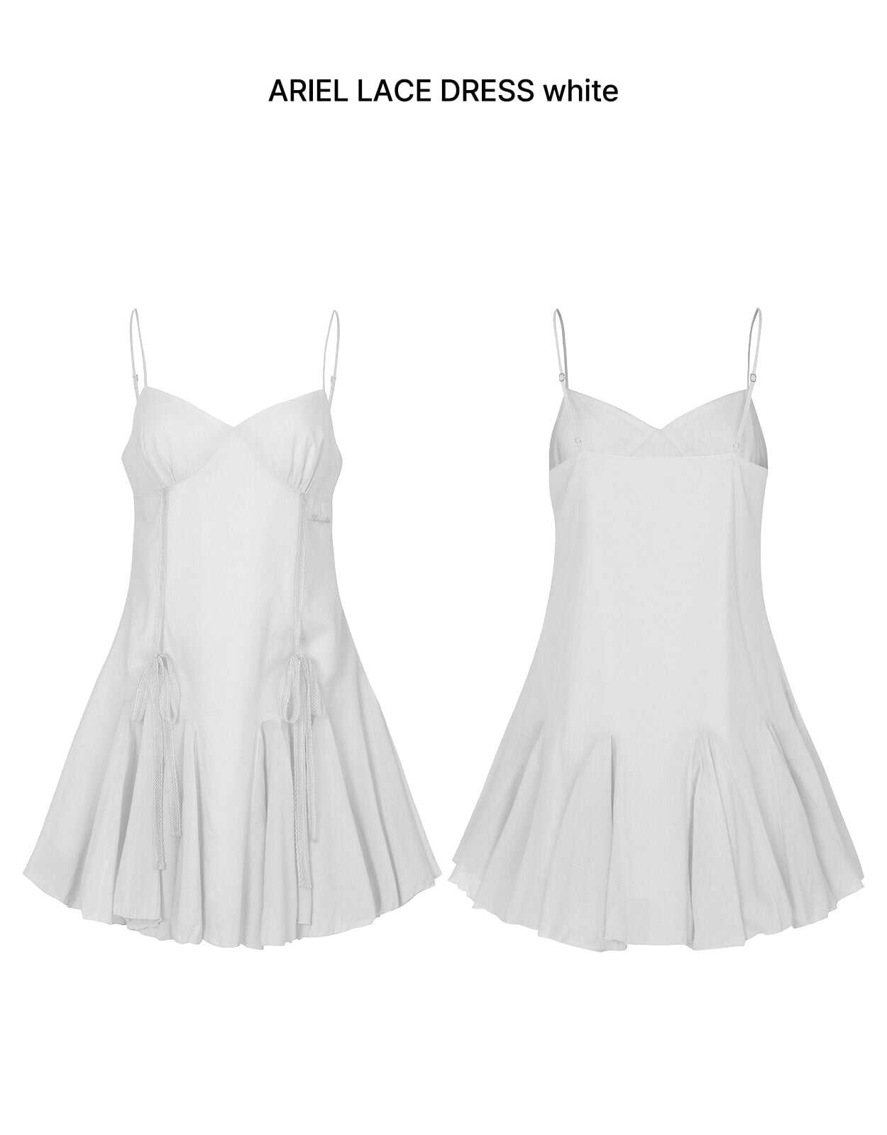 PAIN OR PLEASURE ARIEL LACE DRESS WHITE