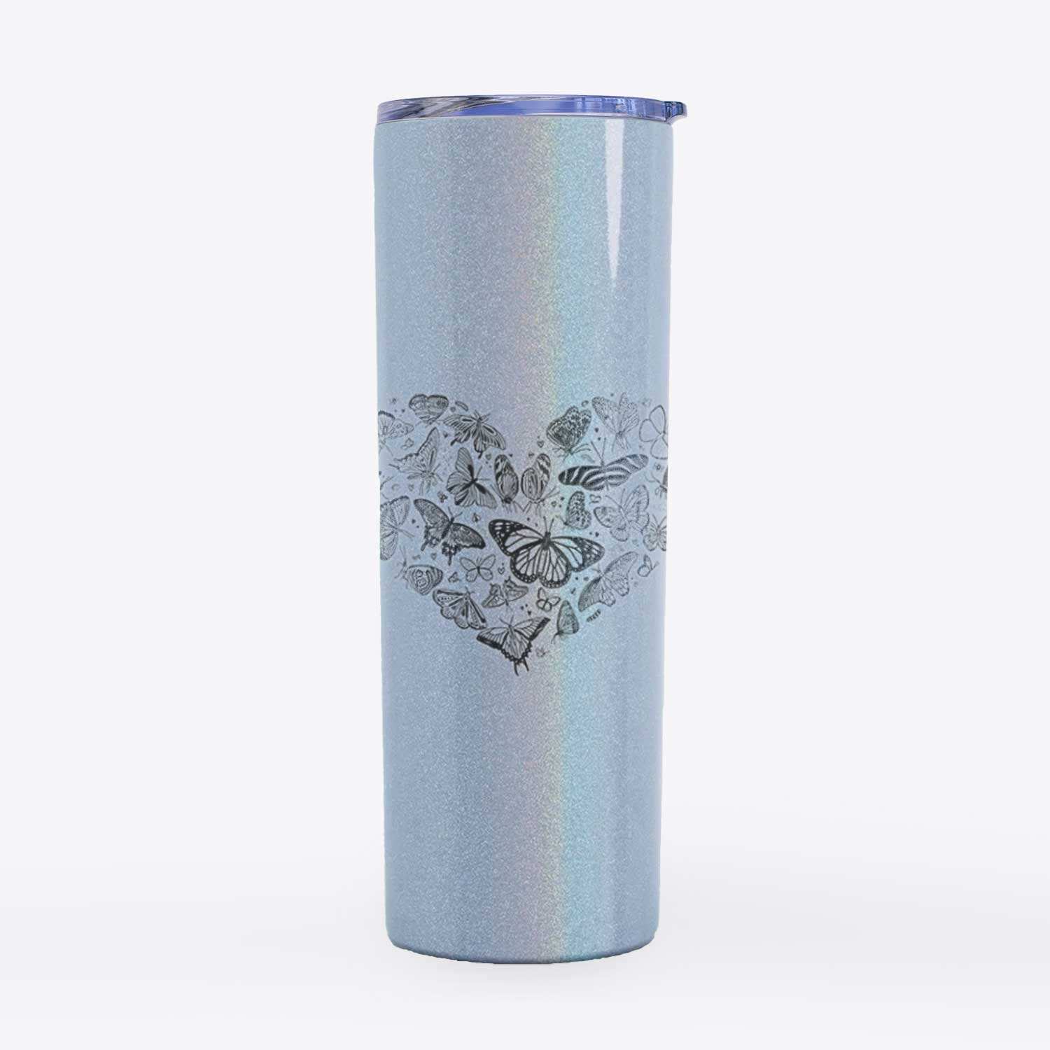 Heart Full of Butterflies - 20oz Skinny Tumbler