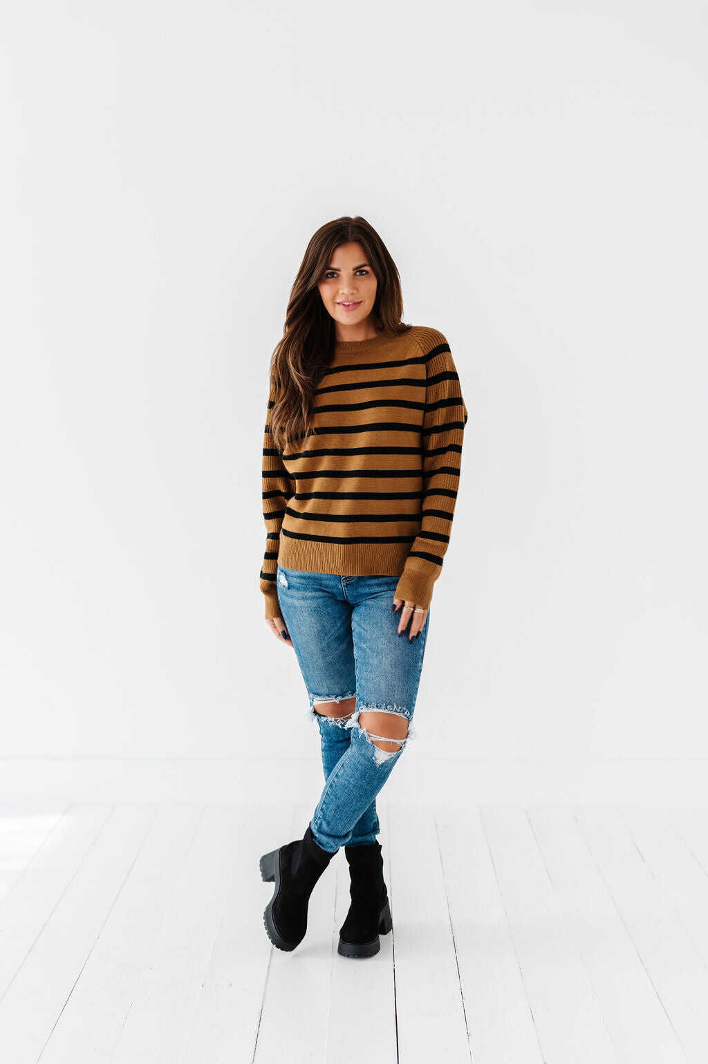 Freddie Striped Sweater - Size Small & Large Left