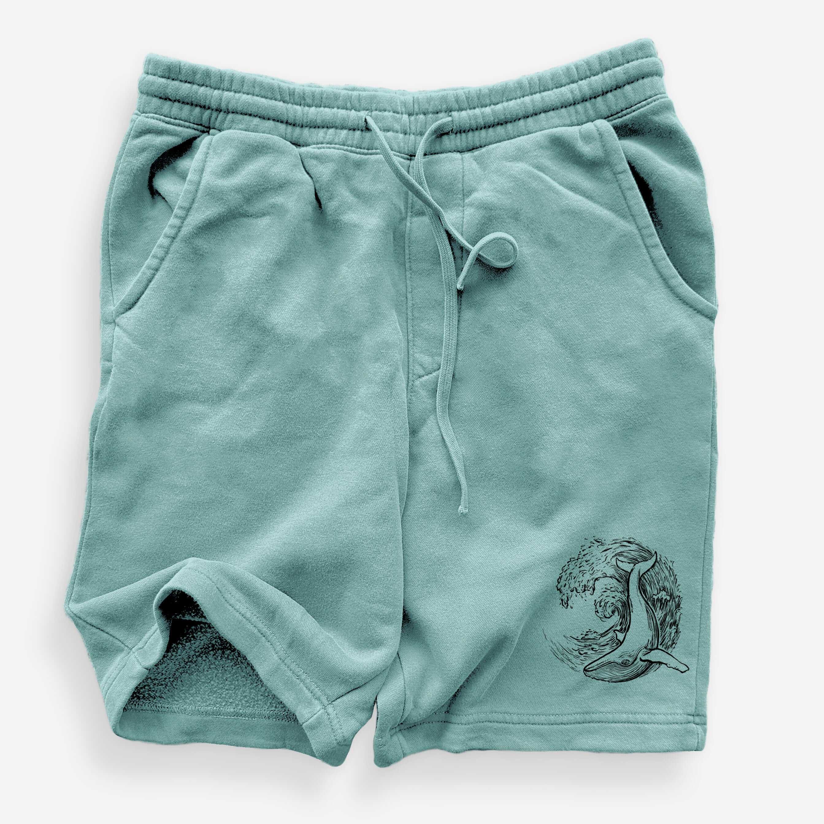 Whale Wave - Unisex Pigment Dyed Shorts