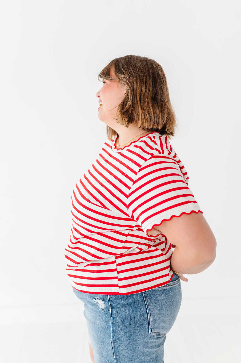 Lincoln Striped Top - Size 3XL Left