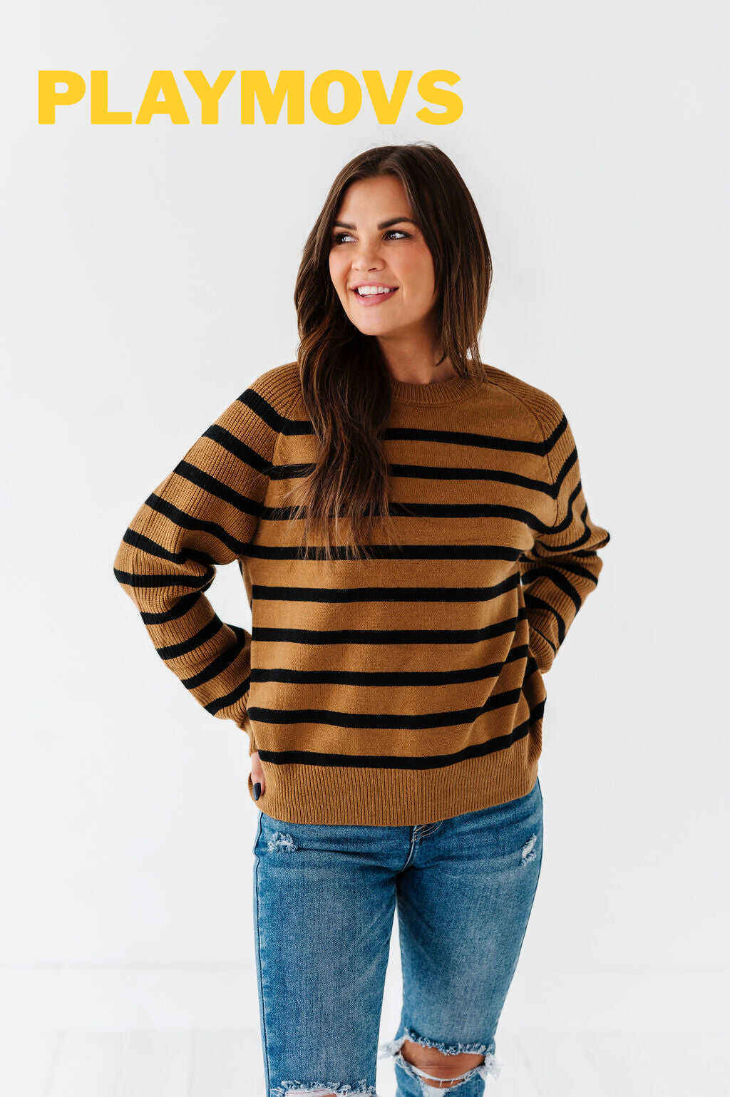 Freddie Striped Sweater - Size Small & Large Left
