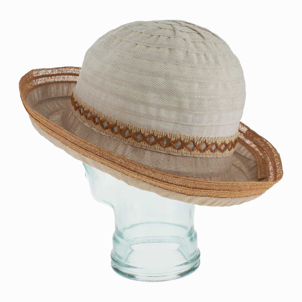 Rolled Brim Sun Hat