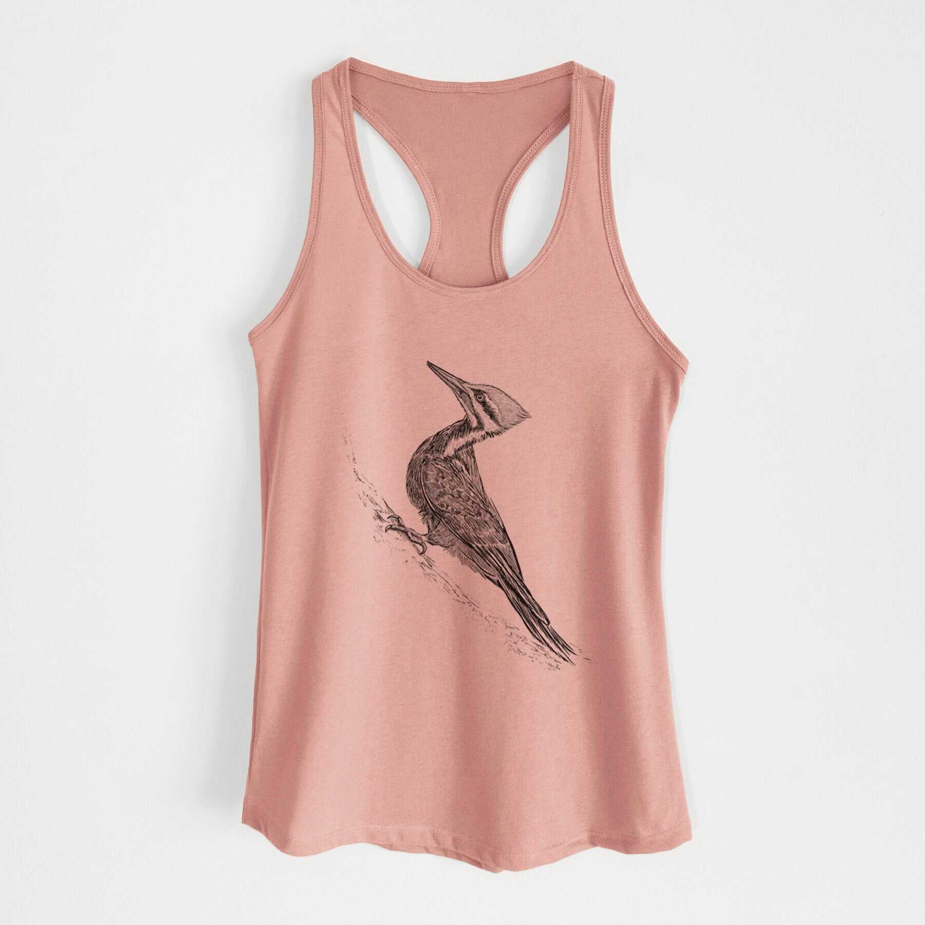 Pileated Woodpecker - Dryocopus pileatus - Women's Racerback Tanktop