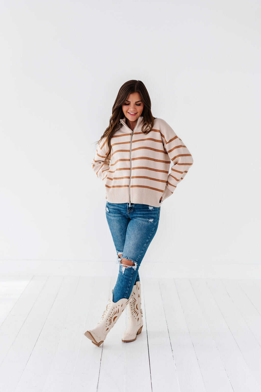 Sedona Zip Up Sweater - Size Small, Large, & XL Left