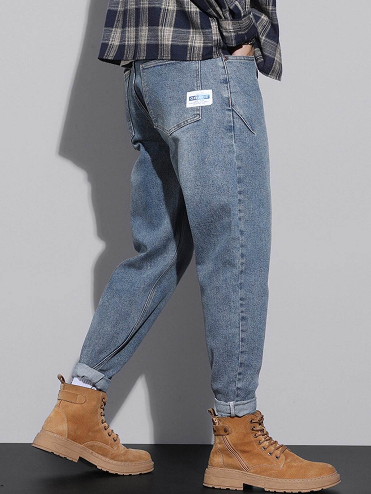 M's Vintage Casual Taper Loose Fit Jeans