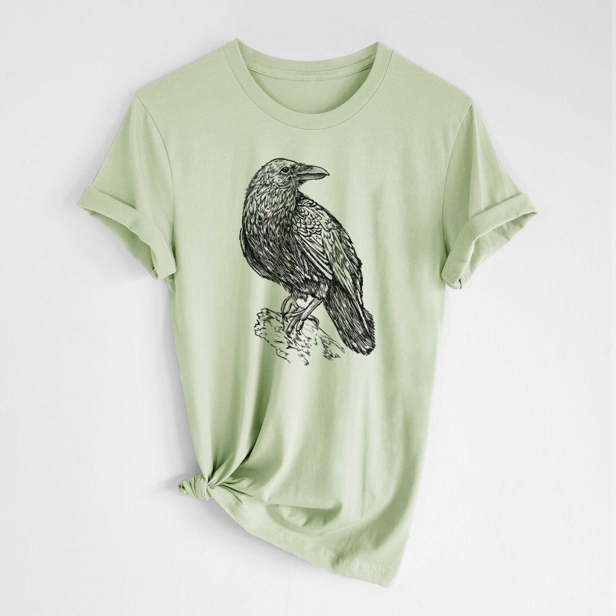 Corvus corax - Common Raven - Lightweight 100% Cotton Unisex Crewneck