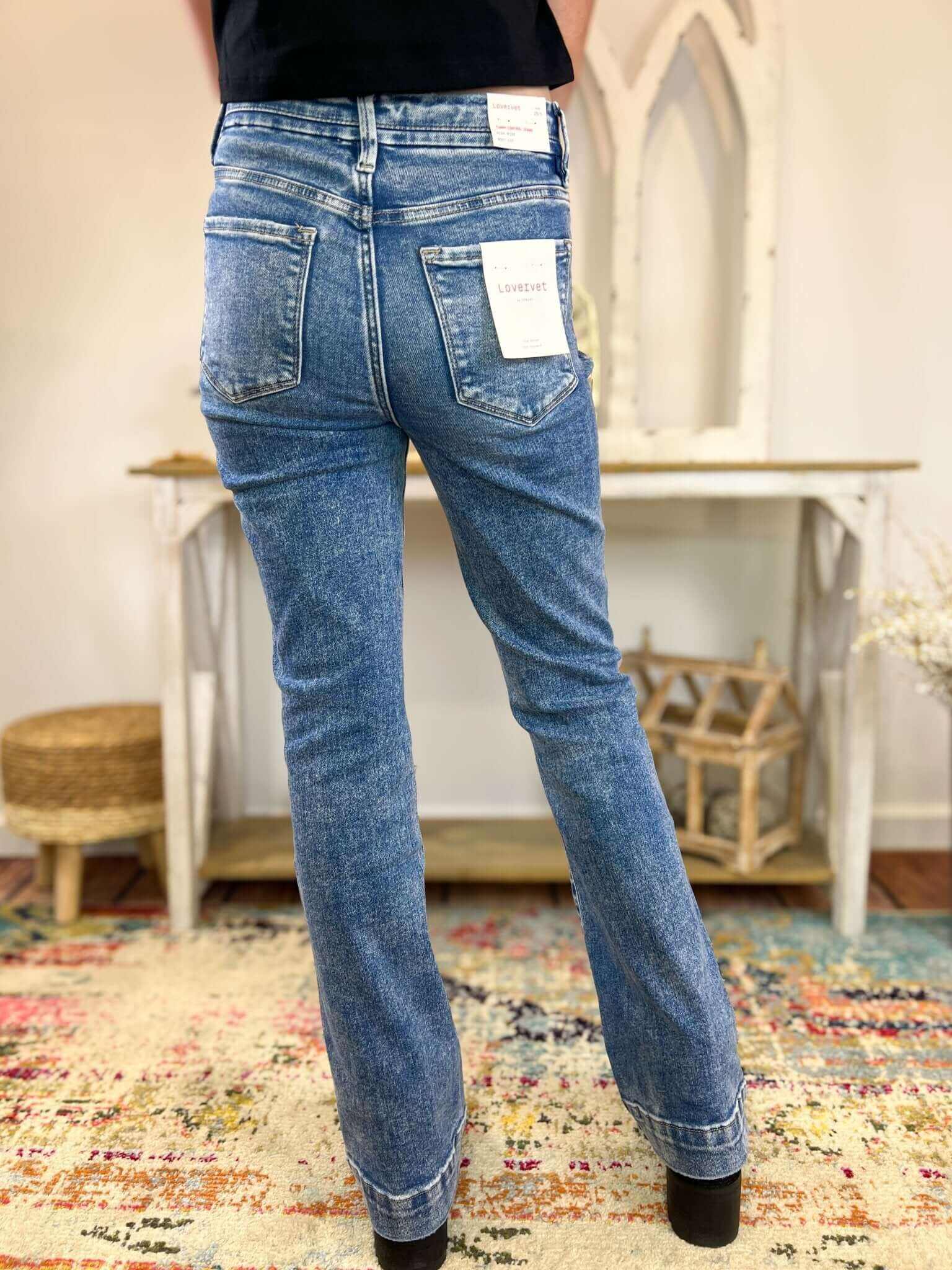 Lovervet by Vervet Protegee Tummy Control Bootcut Trouser Jeans