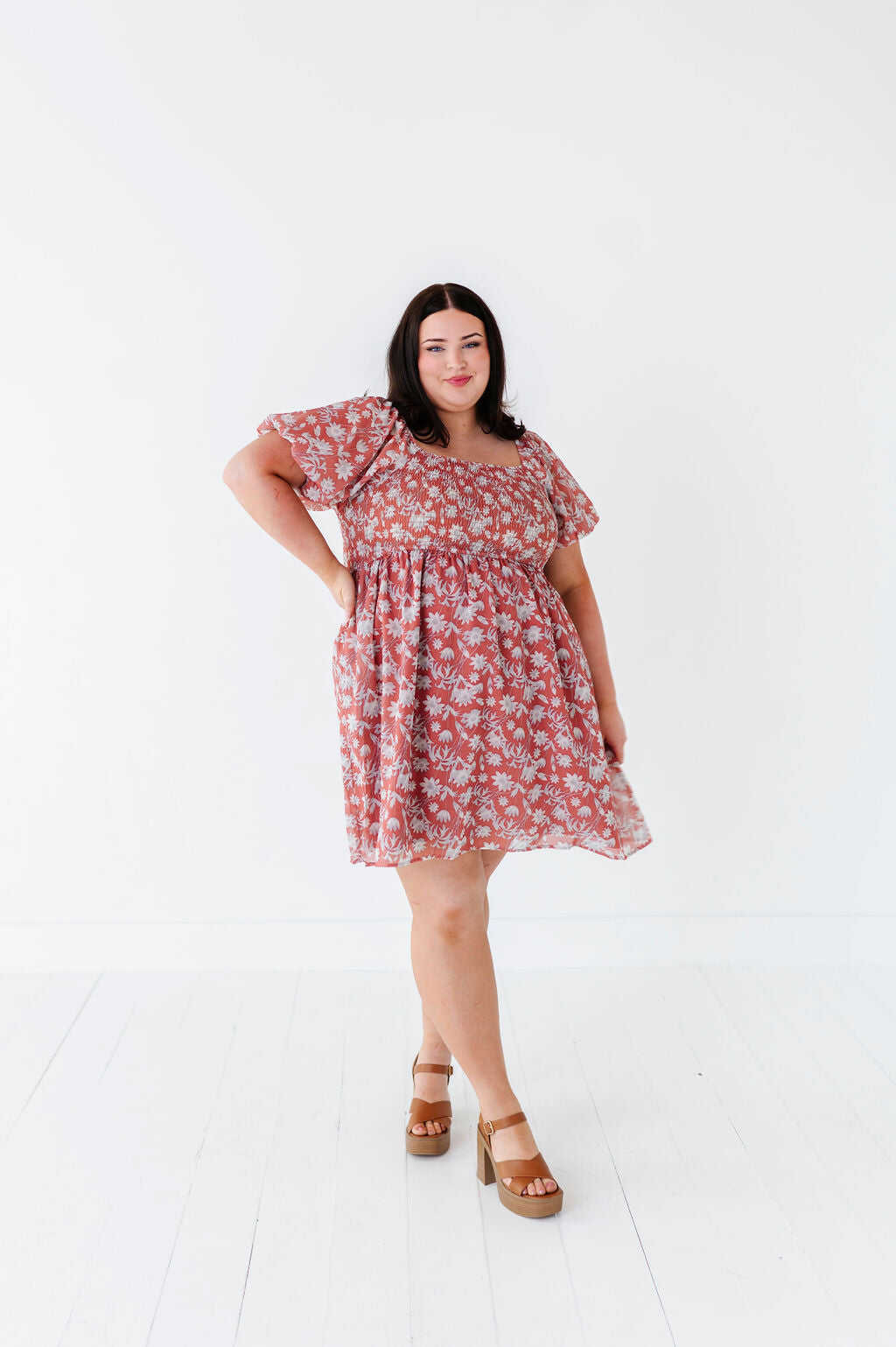 Kimberly Smocked Dress - Size 3X & 4X Left