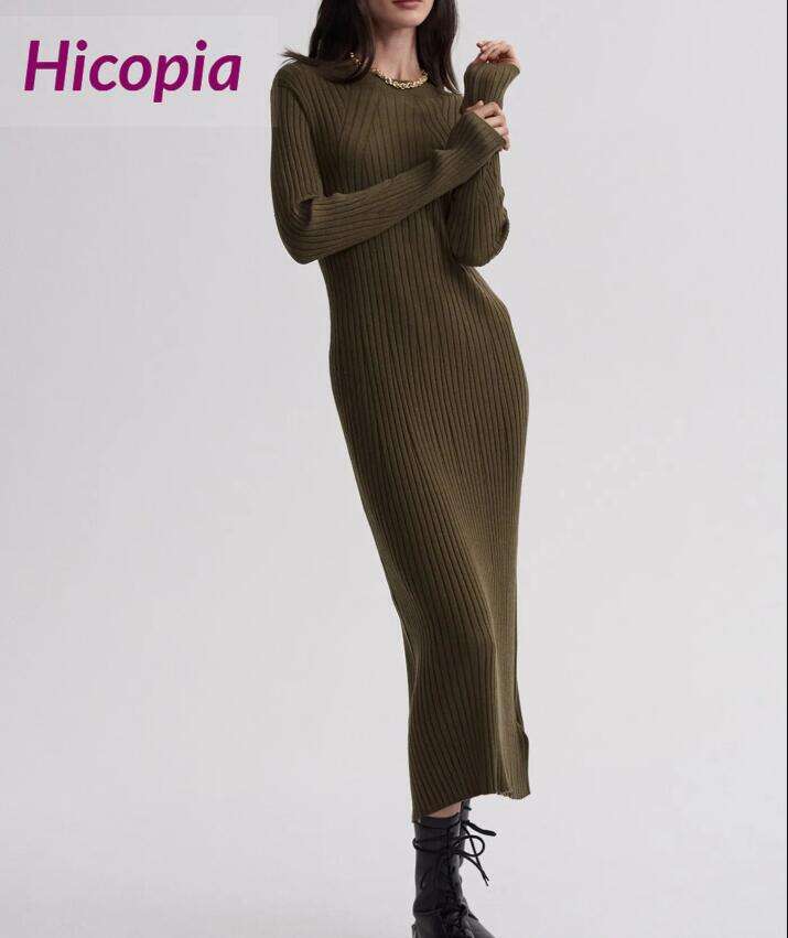 Axel Rib Knit Midi Dress