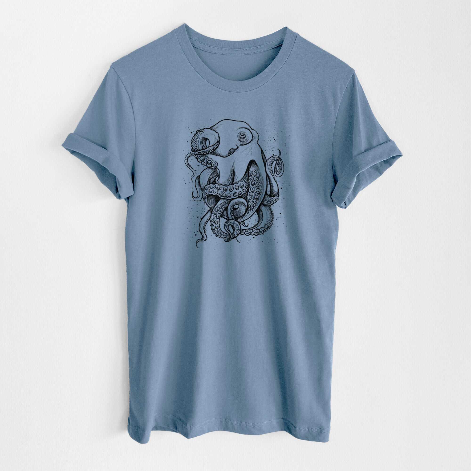 Octopus Vulgaris - Common Octopus - Lightweight 100% Cotton Unisex Crewneck
