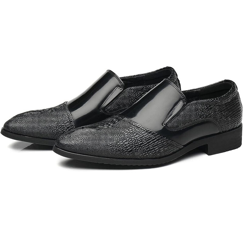 Men's Genuine Leather Comfortable Lightweight Slip On Leather Shoes