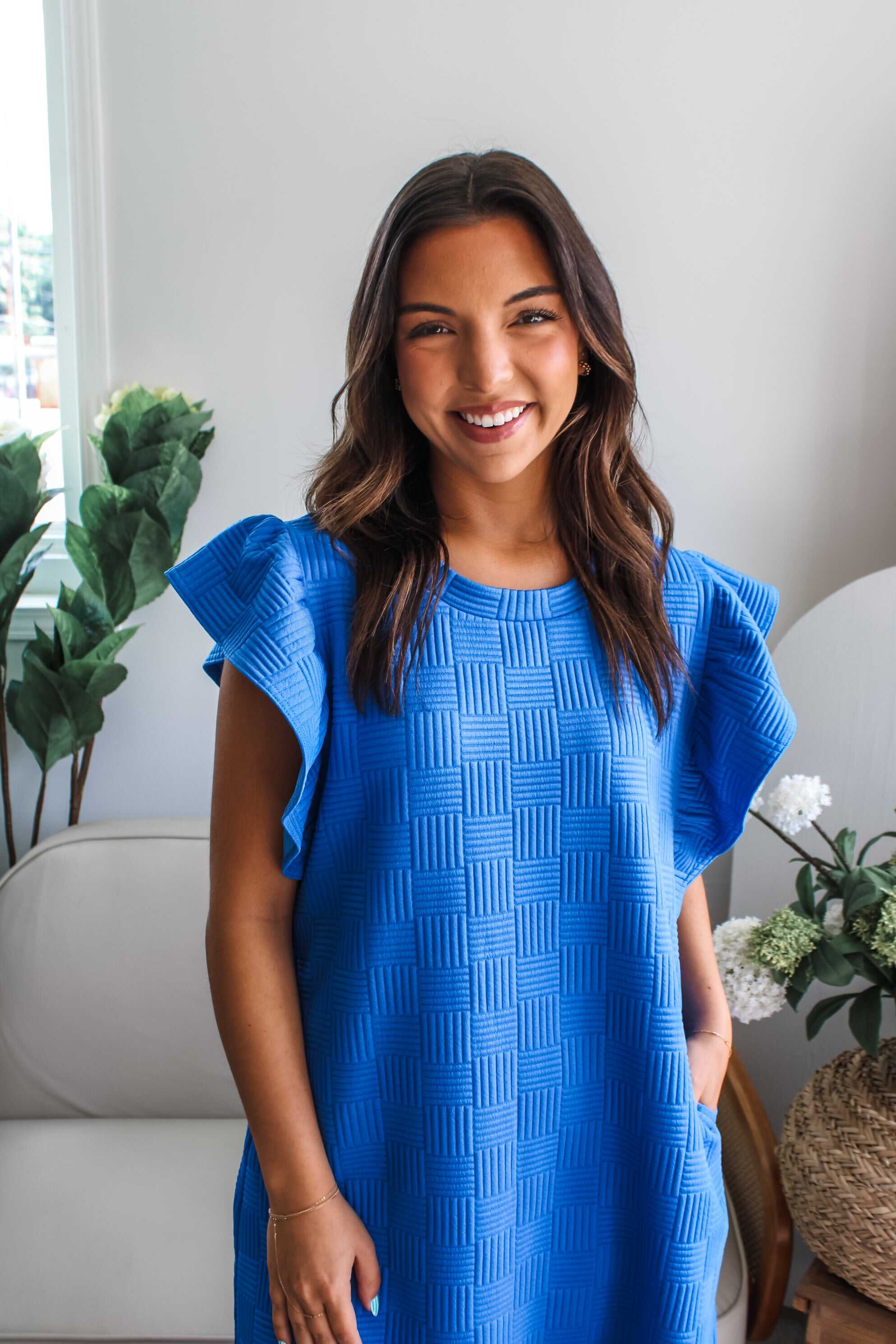 Blissful & Breezy Pocket Dress • Blue