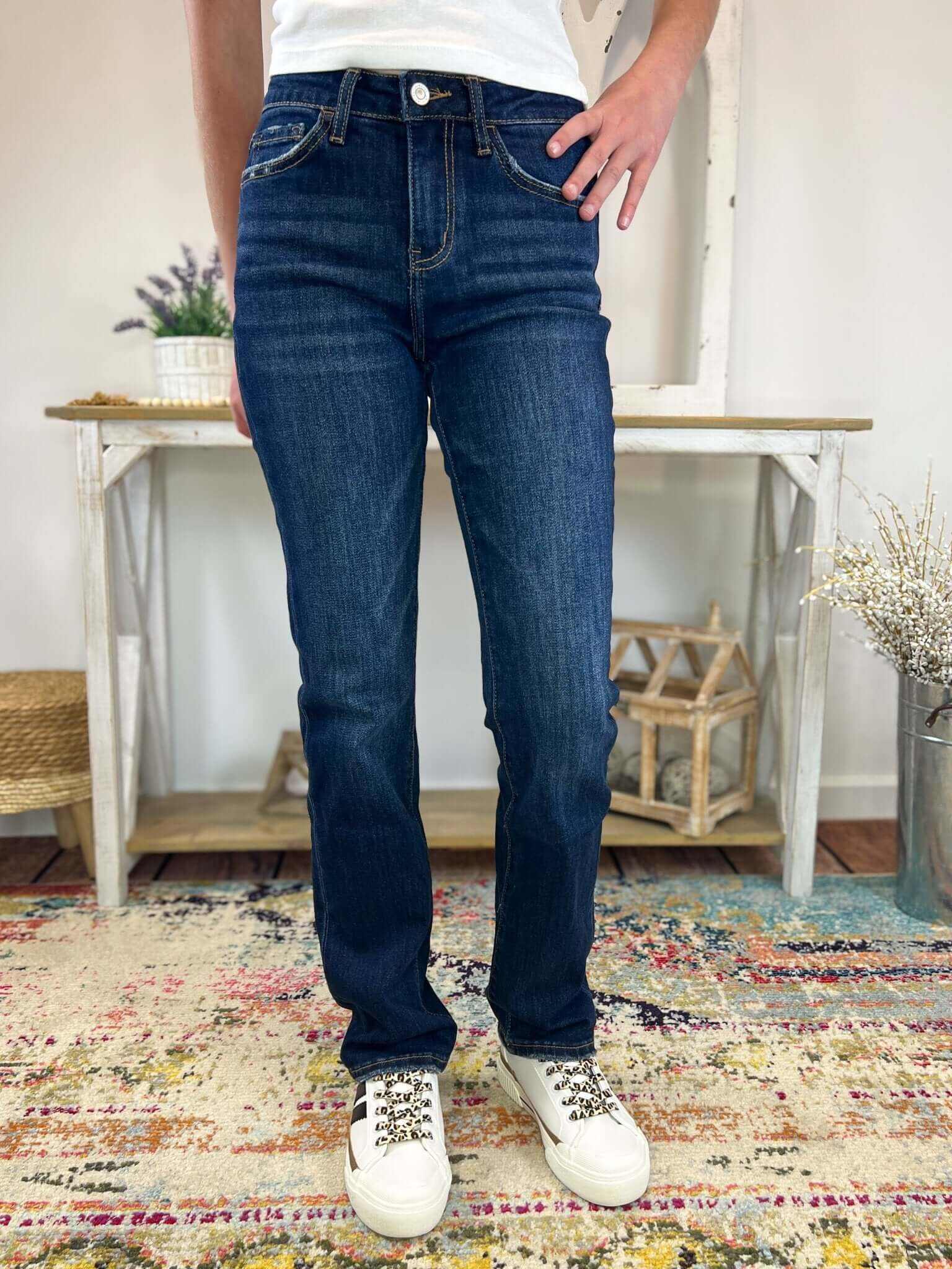 Lovervet by Vervet Day Dream Slim Straight Jeans