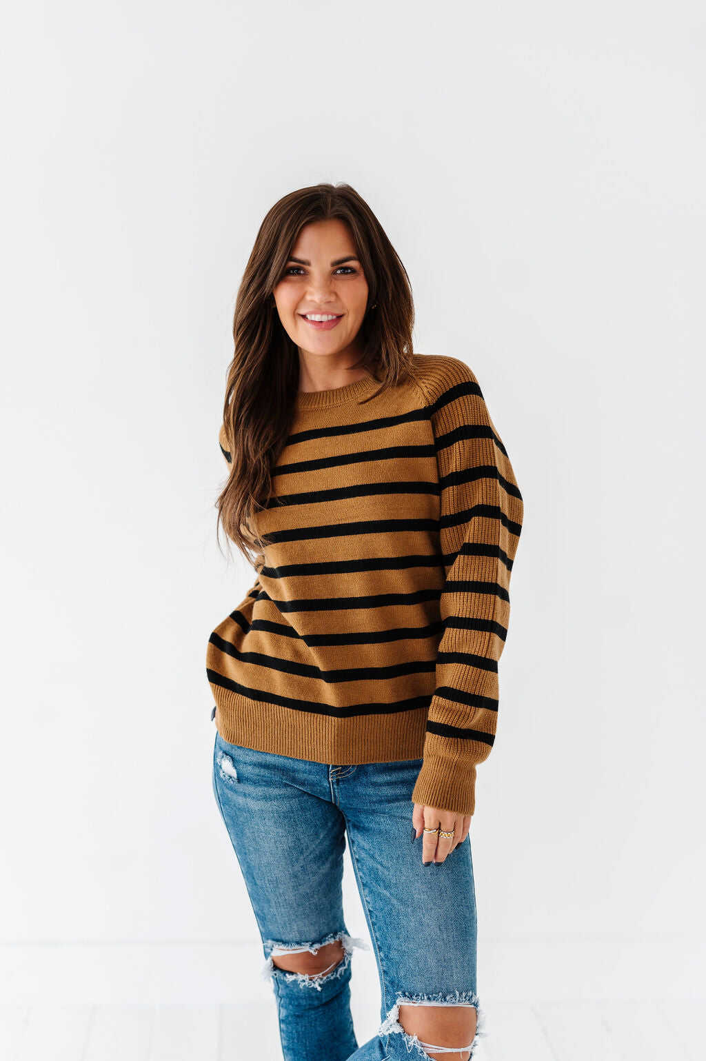 Freddie Striped Sweater - Size Small & Large Left
