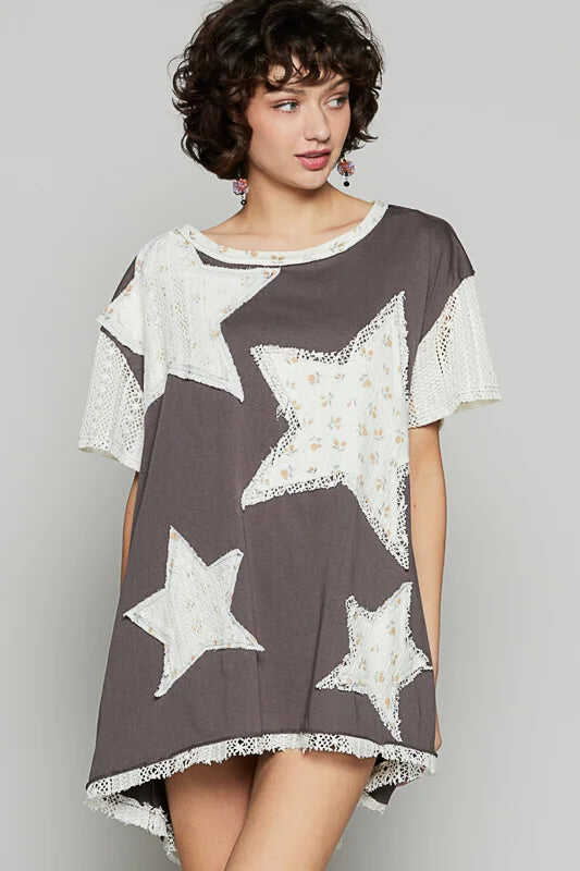 POL Star High Low Shirt Dress (2 COLORS!) FINAL SALE