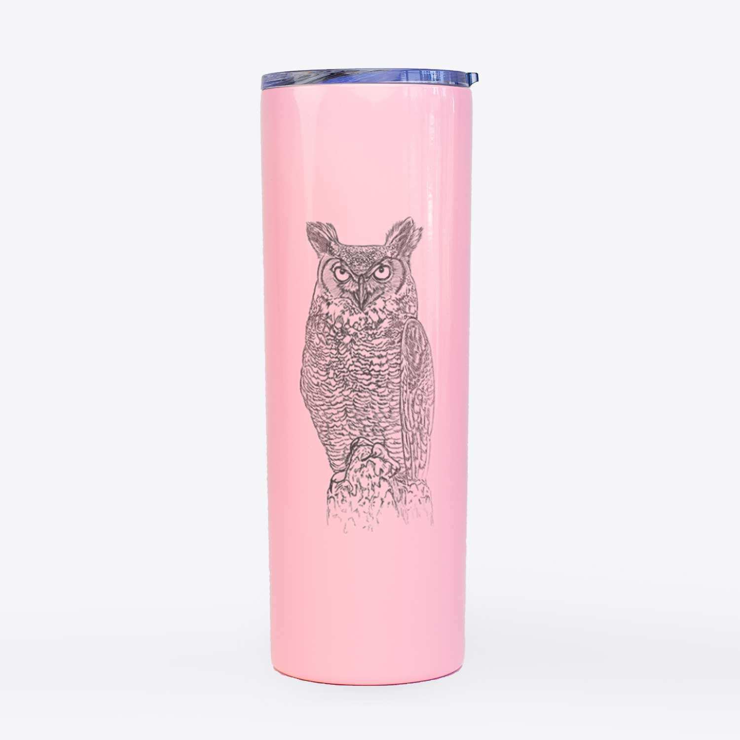 Bubo virginianus - Great Horned Owl - 20oz Skinny Tumbler