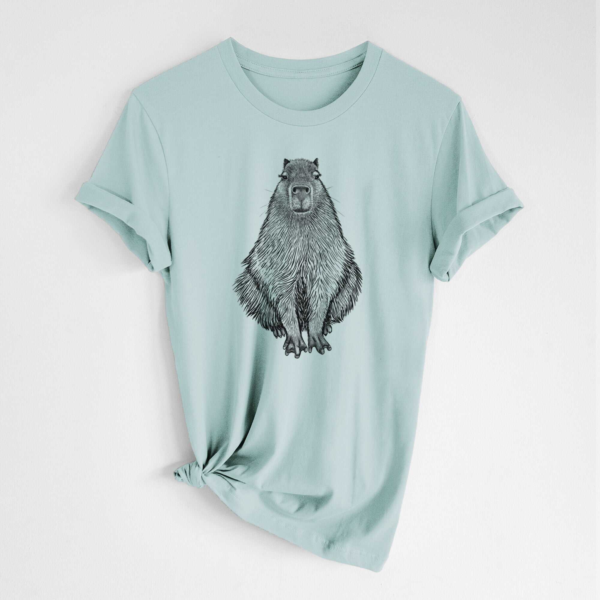 Capybara - Hydrochoerus hydrochaeris - Lightweight 100% Cotton Unisex Crewneck