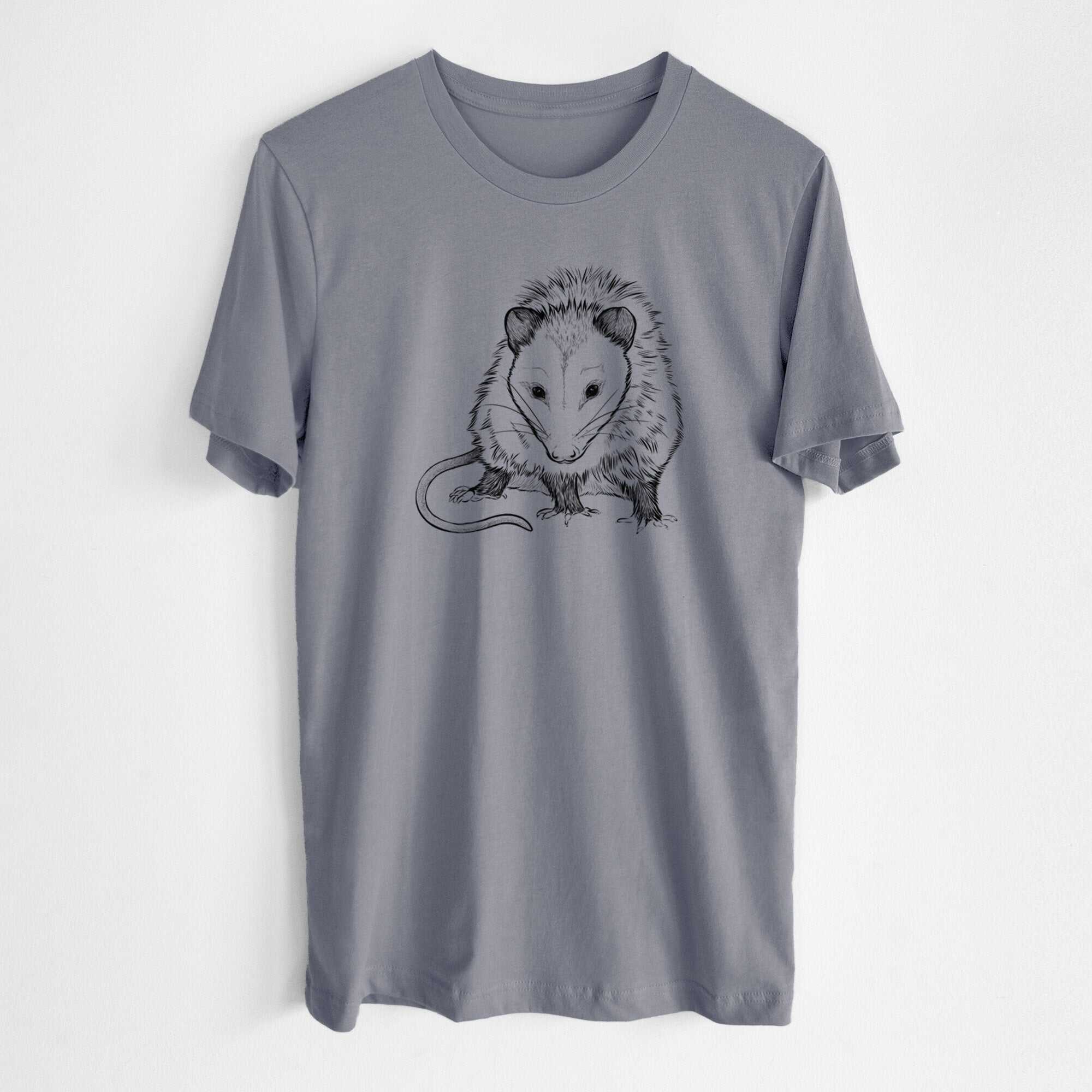 Virginia Opossum - Didelphis virginiana - Lightweight 100% Cotton Unisex Crewneck