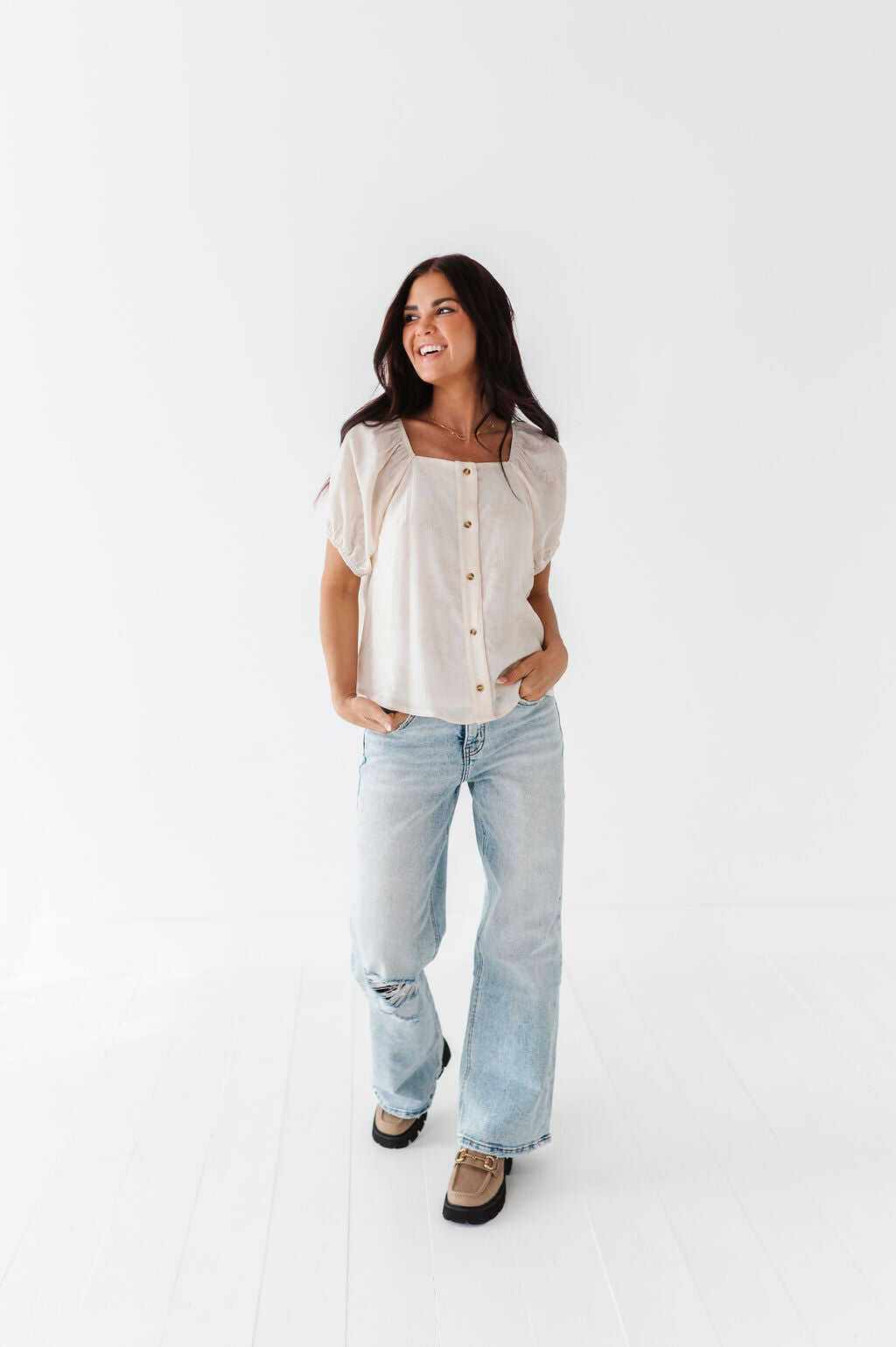 Nora Button Up - Size 3XL Left