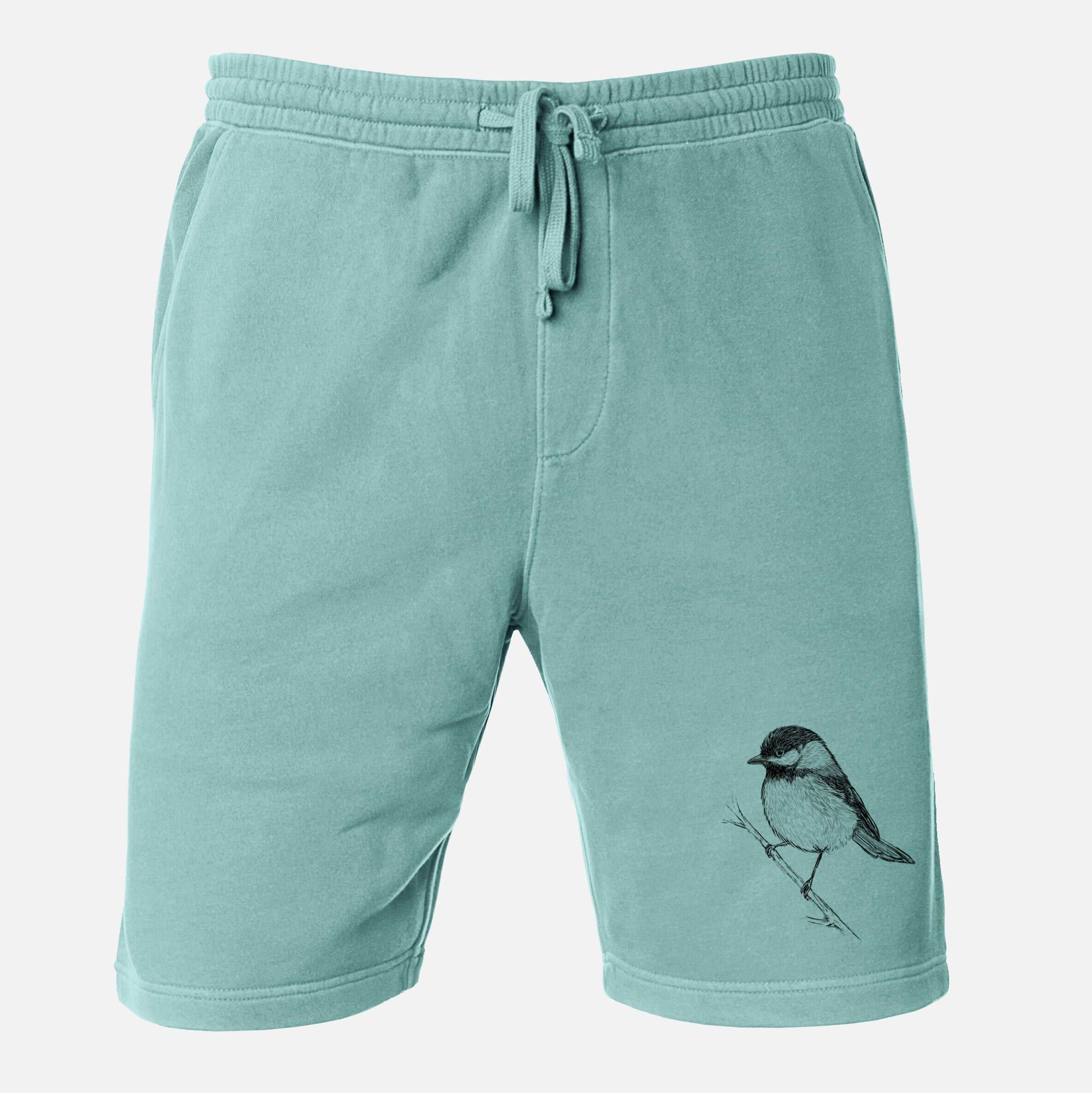 Black-capped Chickadee - Poecile atricapillus - Unisex Pigment Dyed Shorts