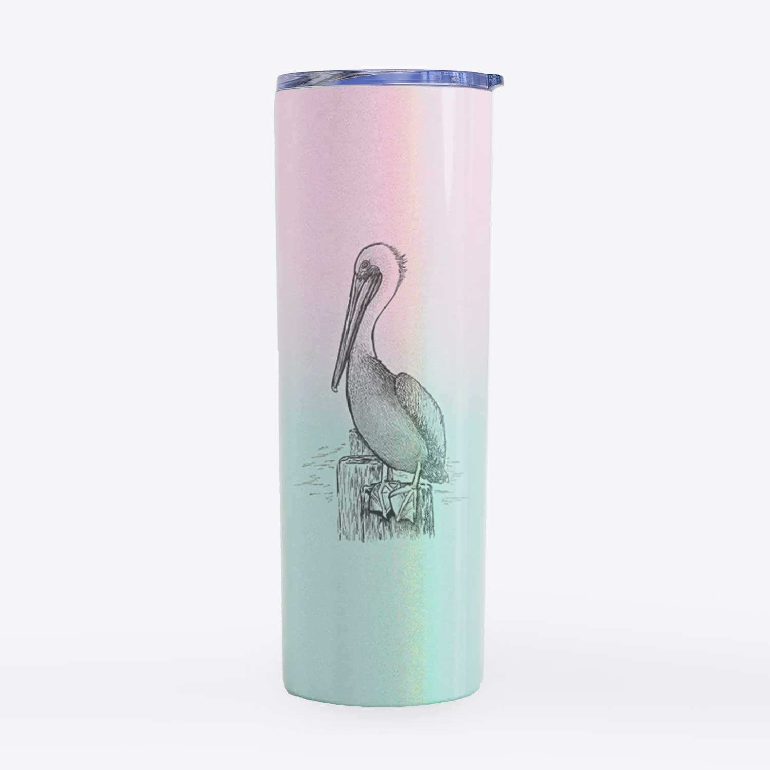 Pelecanus occidentalis - Brown Pelican - 20oz Skinny Tumbler