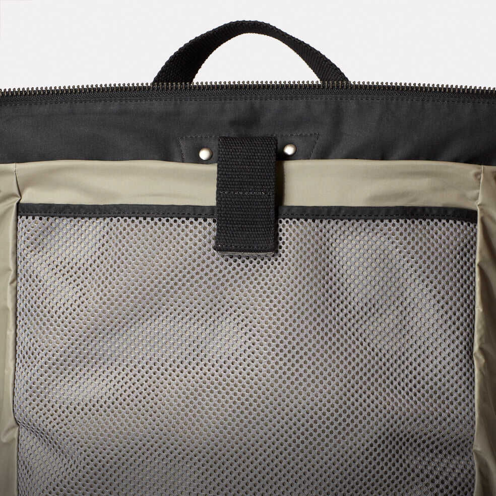 Fin Waxed Cotton Backpack in Black
