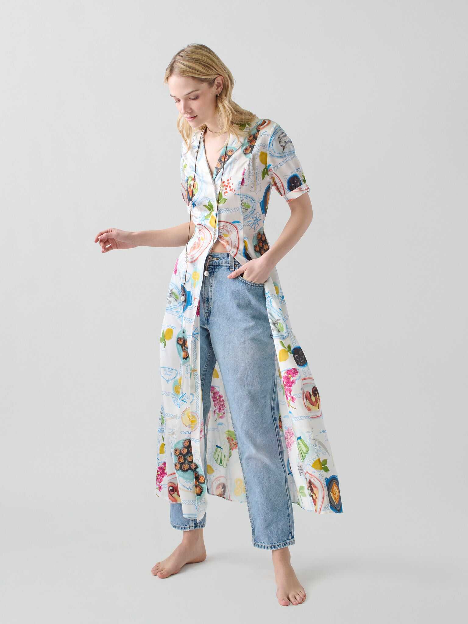 Lampi Button Down Dress