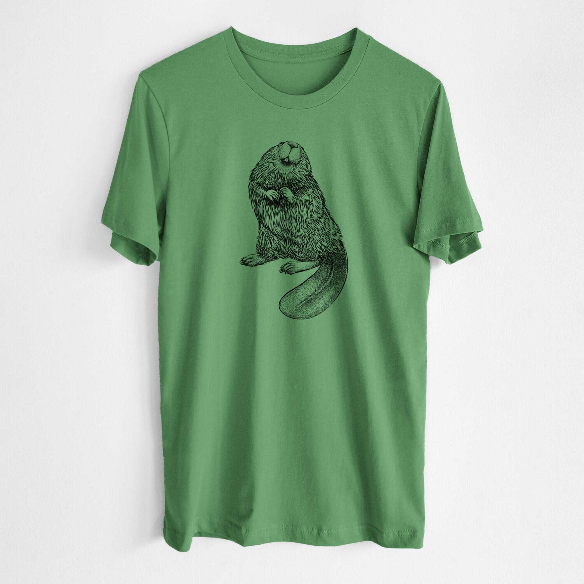 North American Beaver - Castor canadensis - Lightweight 100% Cotton Unisex Crewneck