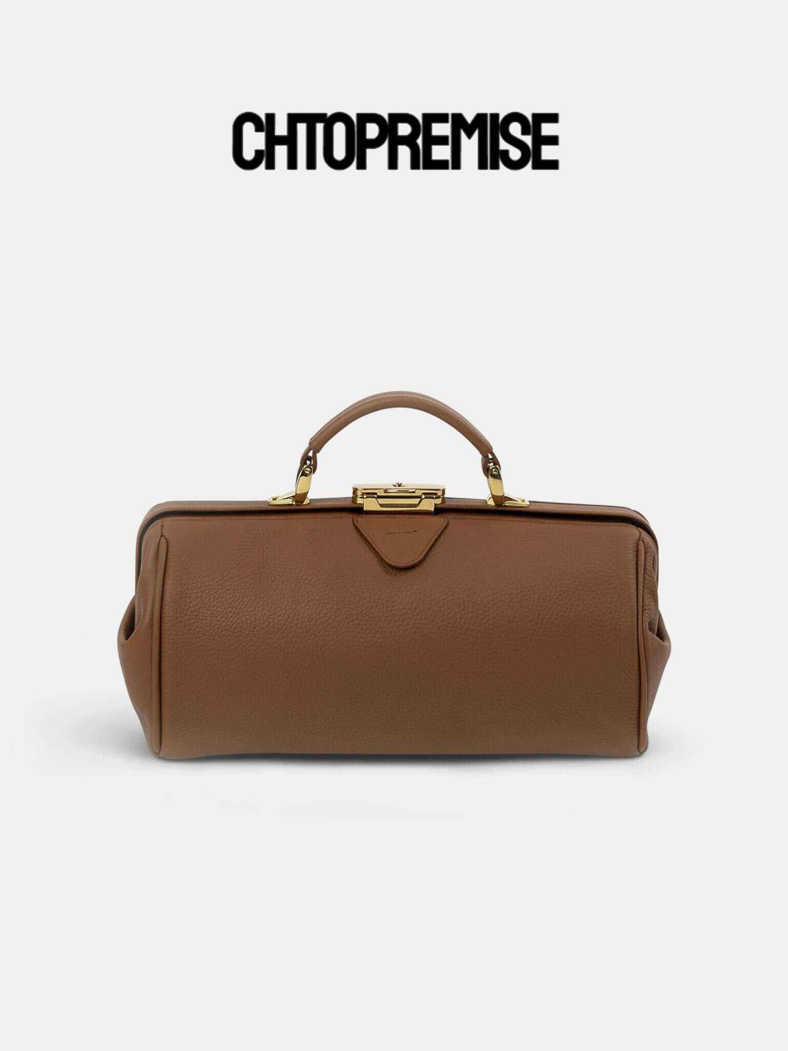 The Doctor's Bag -  Havana Brown Calf Grain