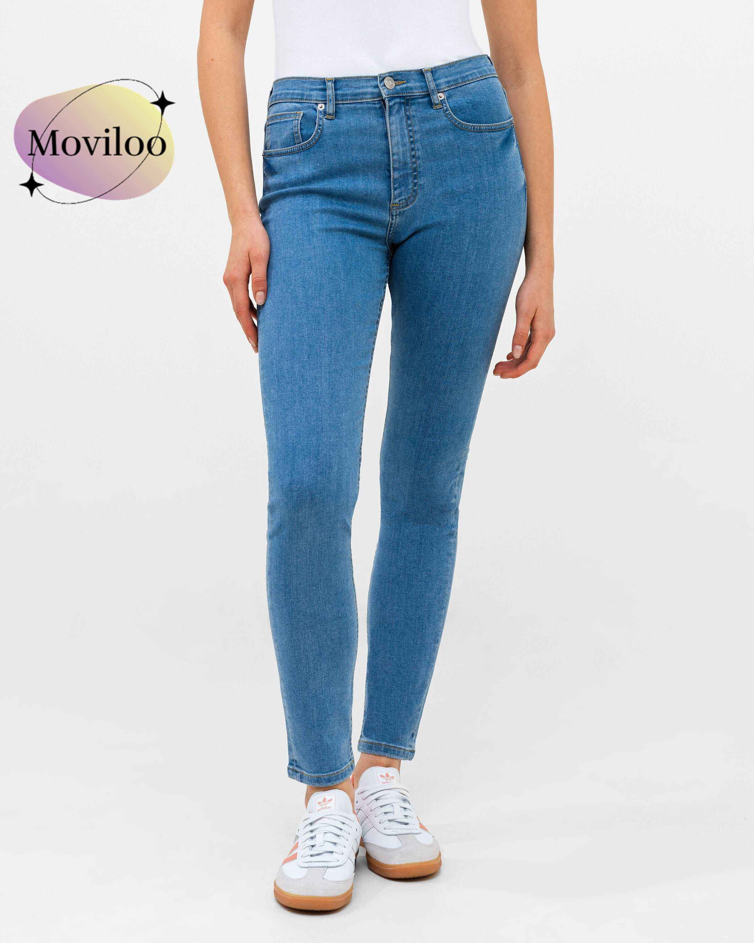 Soft Stretch Denim High Rise Skinny Jeans 30 Inch