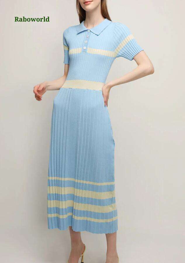 Mila Pleated Hem Maxi Dress