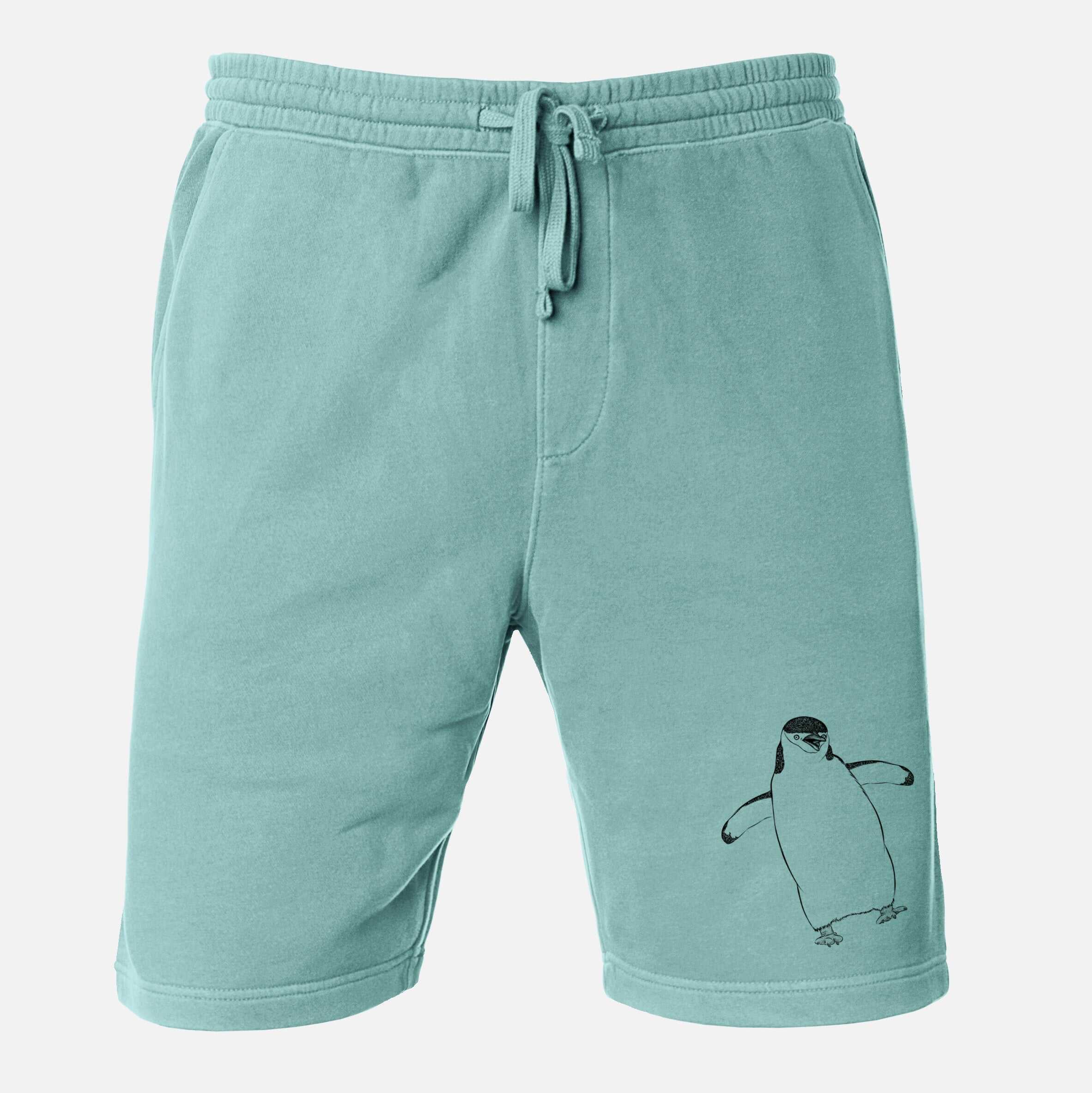 Chinstrap Penguin - Pygoscelis antarcticus - Unisex Pigment Dyed Shorts