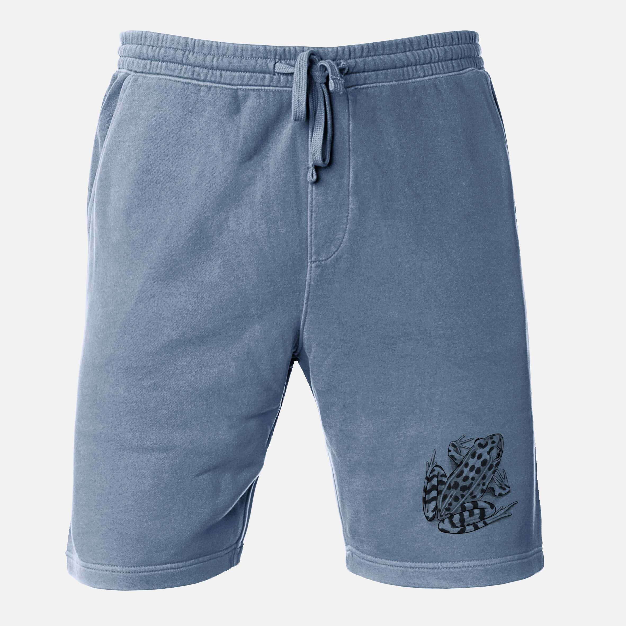 Northern Leopard Frog - Lithobates pipiens - Unisex Pigment Dyed Shorts