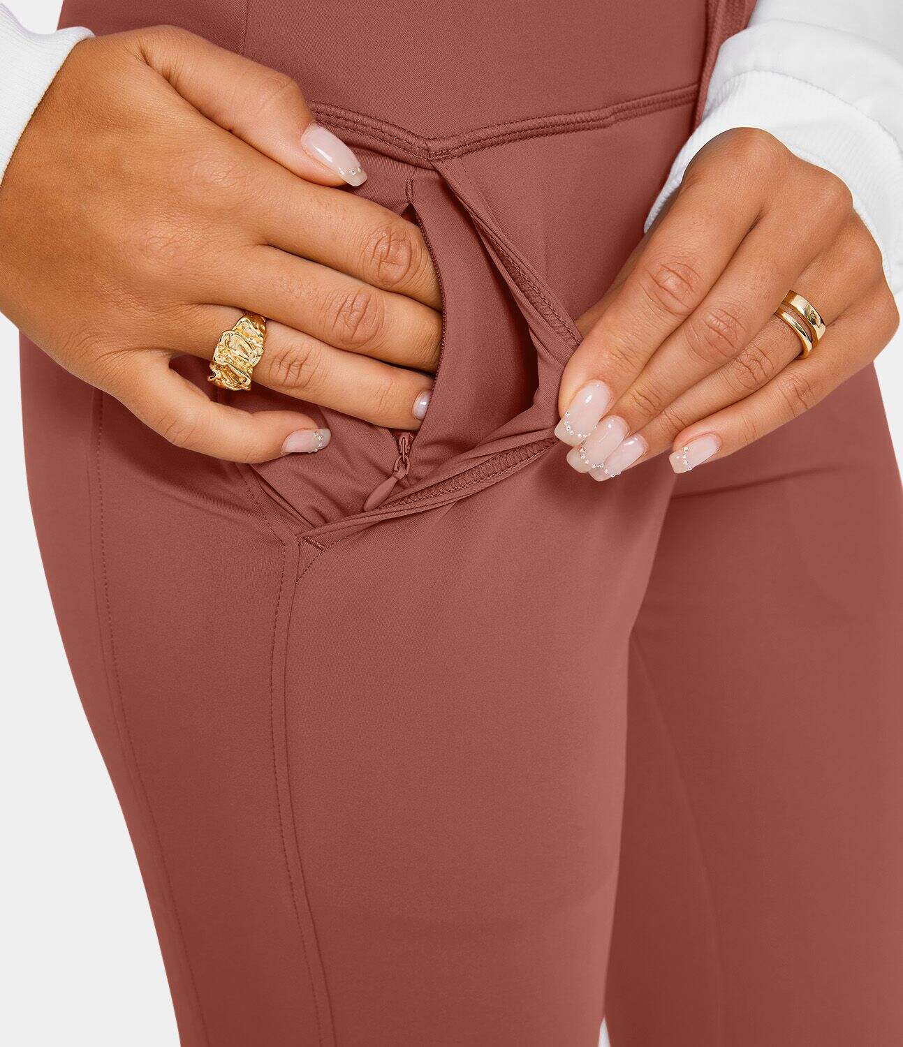 Airy High Waisted Drawstring Side Pocket Plain Cool Touch Full Length Joggers-UPF50+