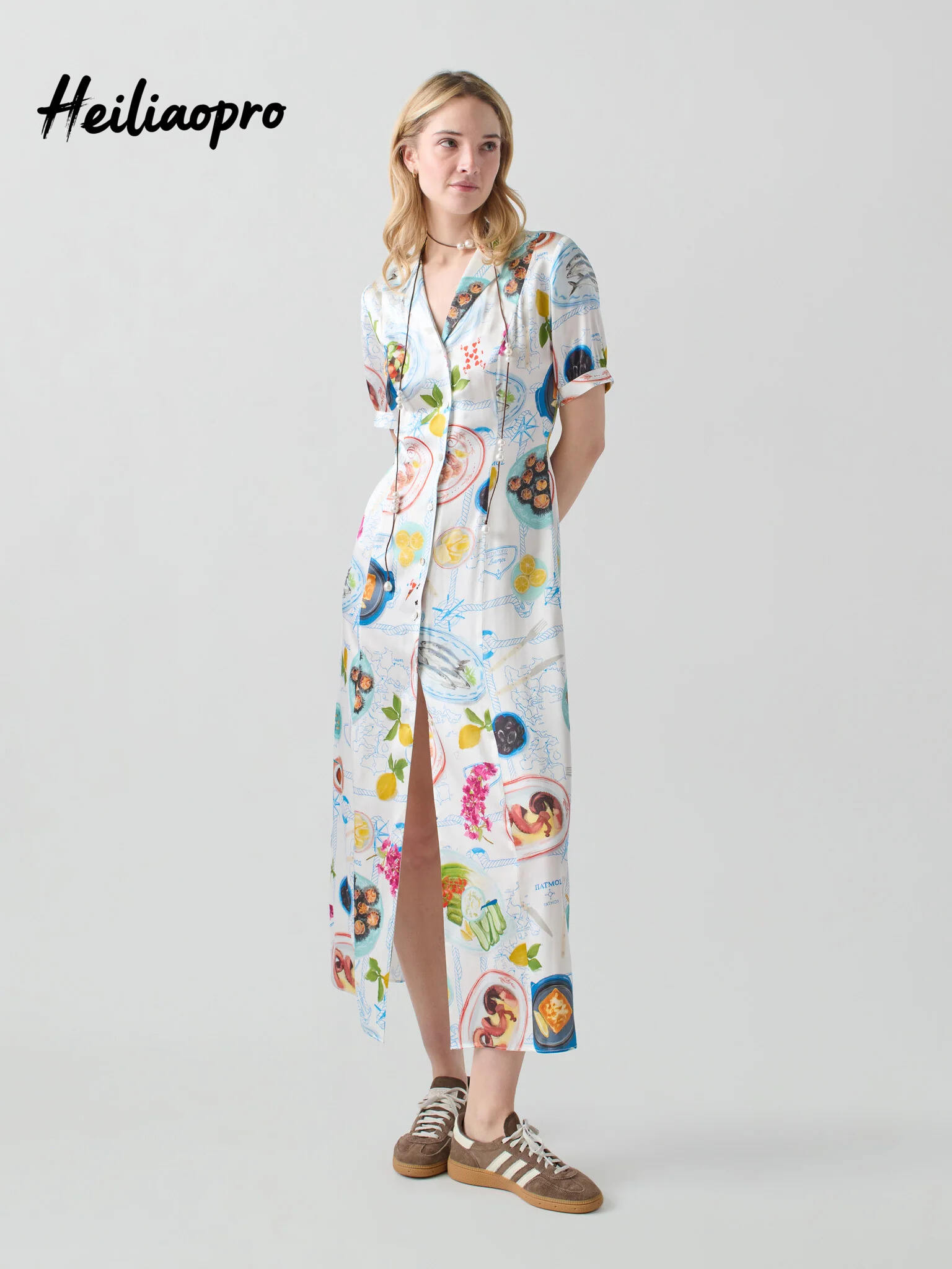 Lampi Button Down Dress