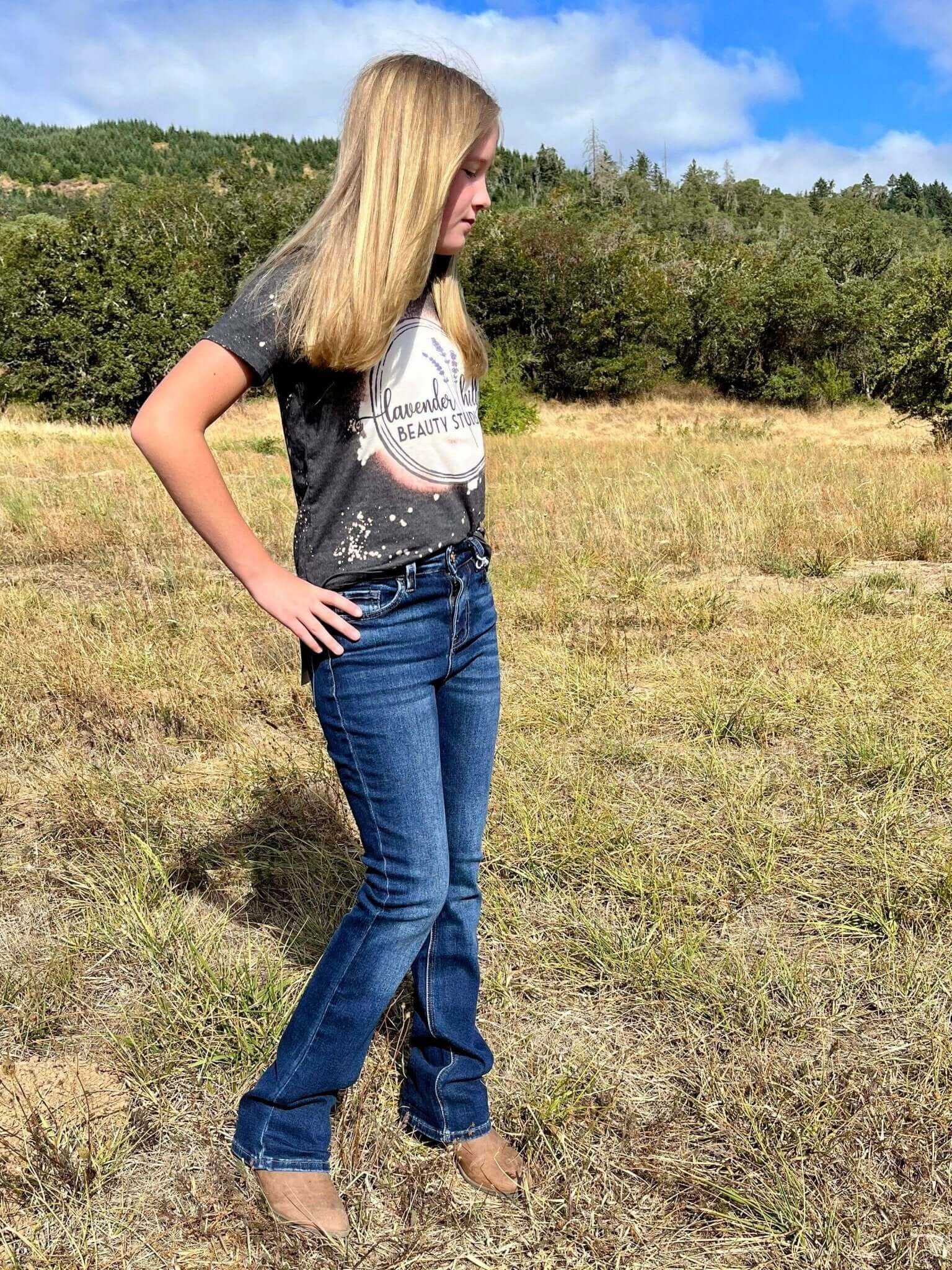 Vervet by Flying Monkey Little Sunshine Bella Slim Bootcut Jeans