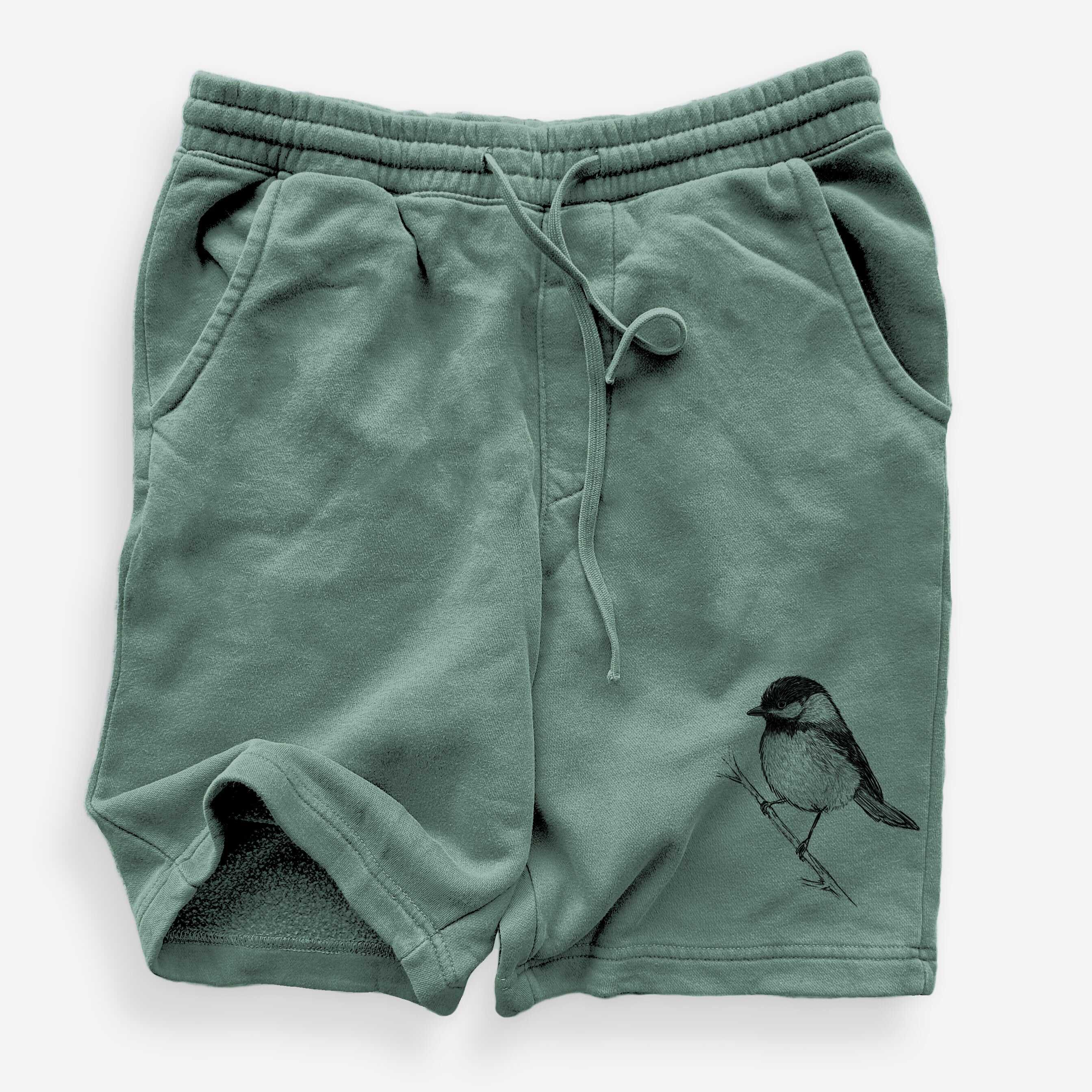 Black-capped Chickadee - Poecile atricapillus - Unisex Pigment Dyed Shorts
