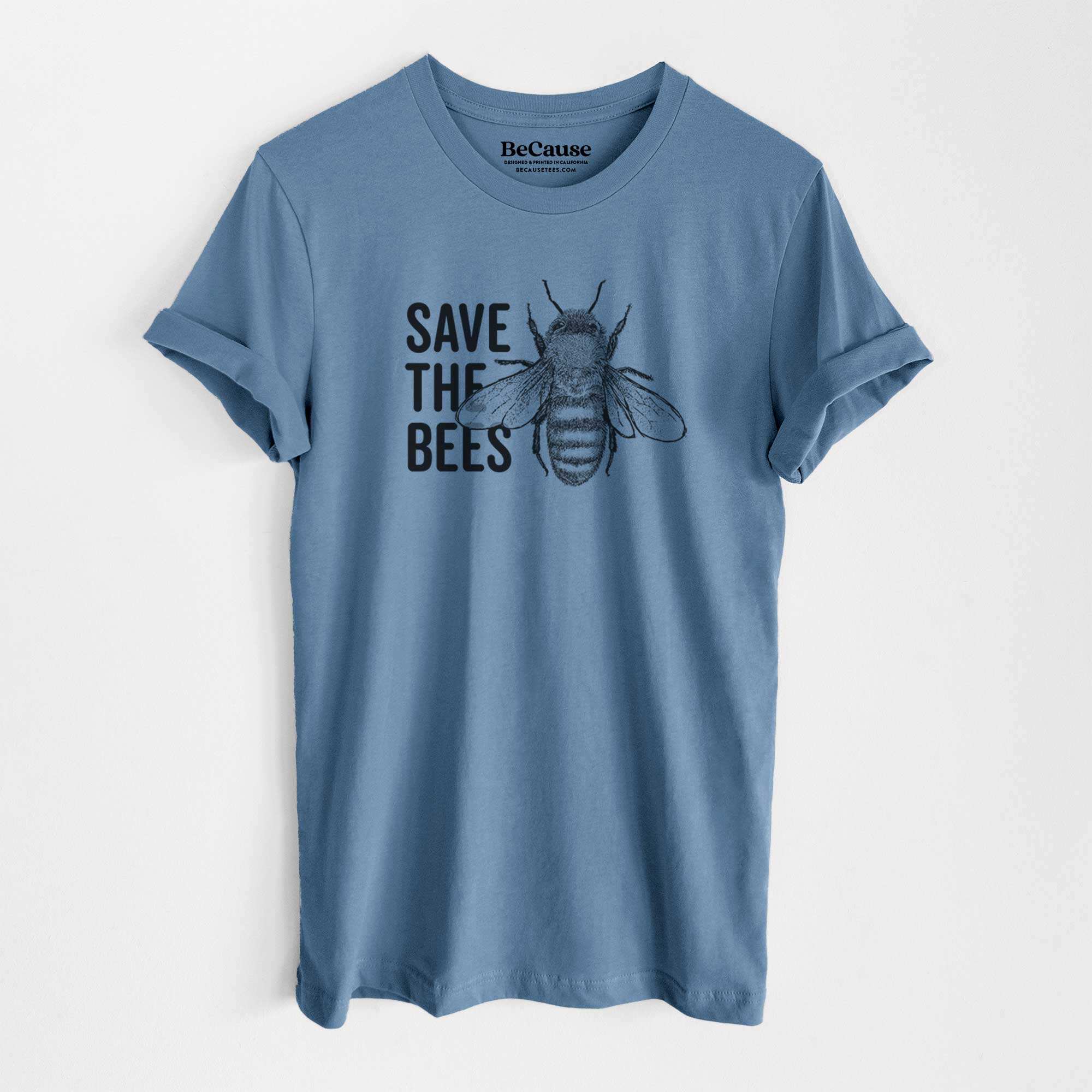 Save the Bees - Lightweight 100% Cotton Unisex Crewneck