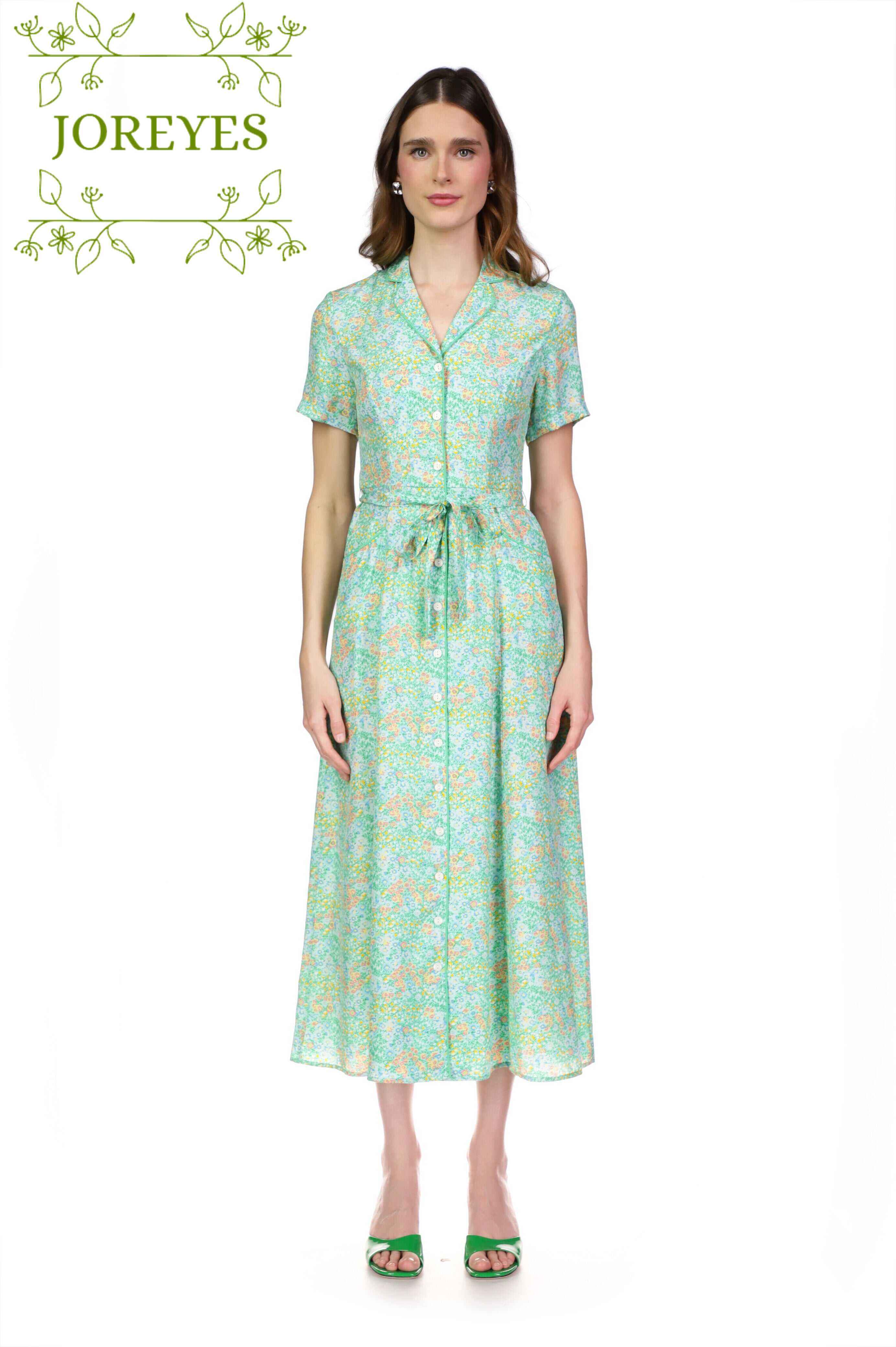 Silk Long Maria Dress