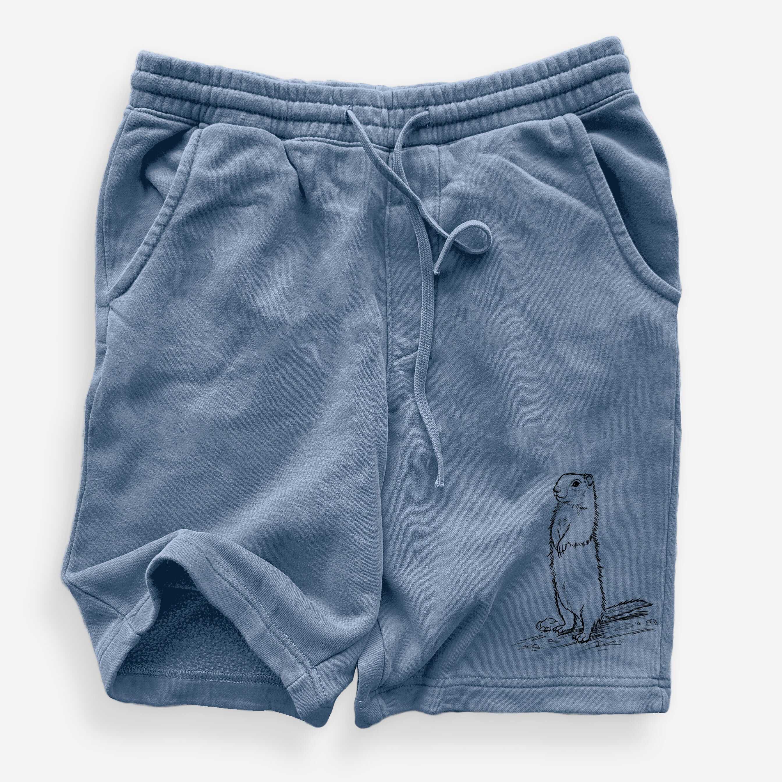 Belding's Ground Squirrel - Urocitellus beldingi - Unisex Pigment Dyed Shorts