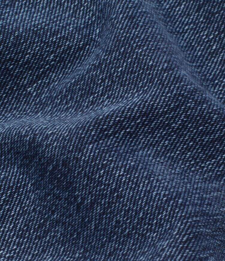 Crossover Side Pocket Washed Stretchy Knit Denim Work Leggings