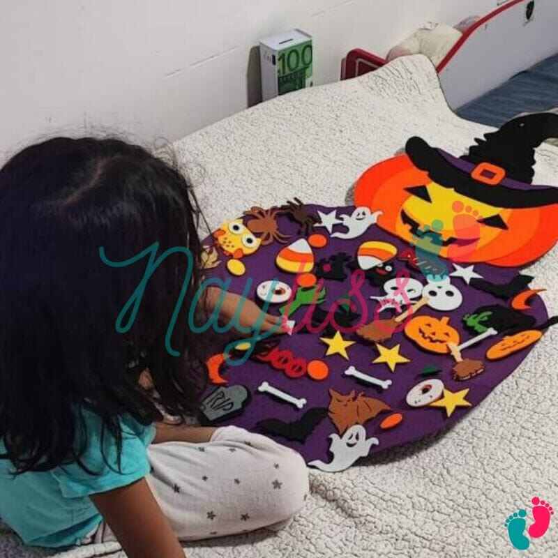 Montessori Educational Felt Pumpkin - Kids Halloween