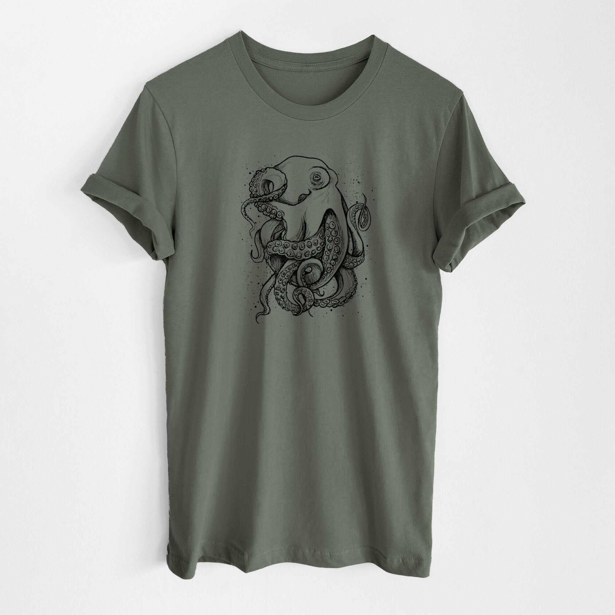 Octopus Vulgaris - Common Octopus - Lightweight 100% Cotton Unisex Crewneck