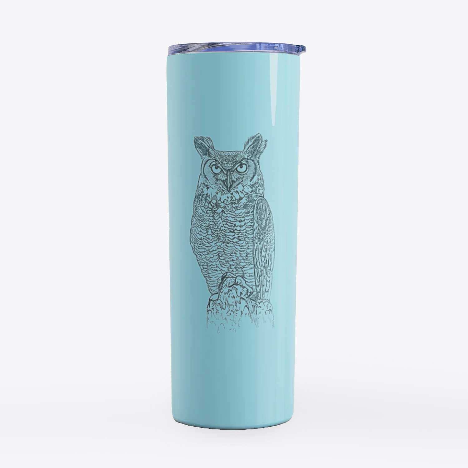 Bubo virginianus - Great Horned Owl - 20oz Skinny Tumbler