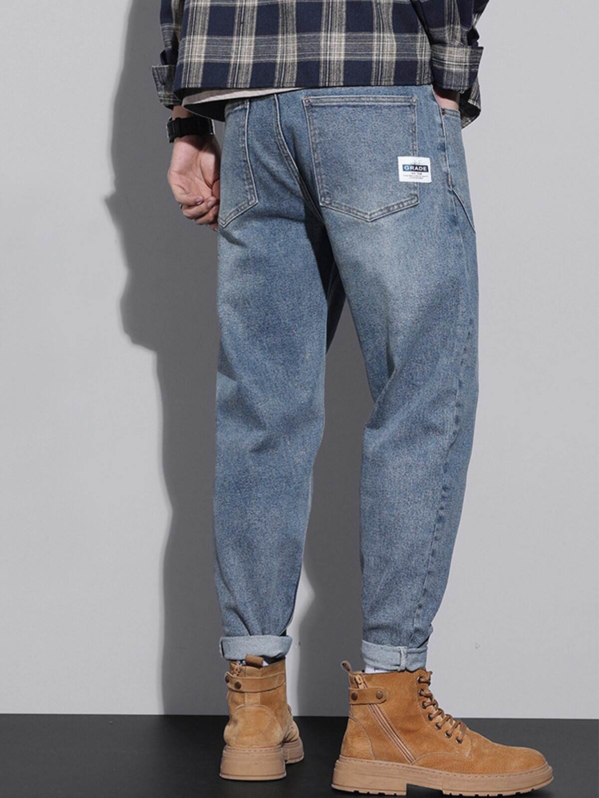 M's Vintage Casual Taper Loose Fit Jeans